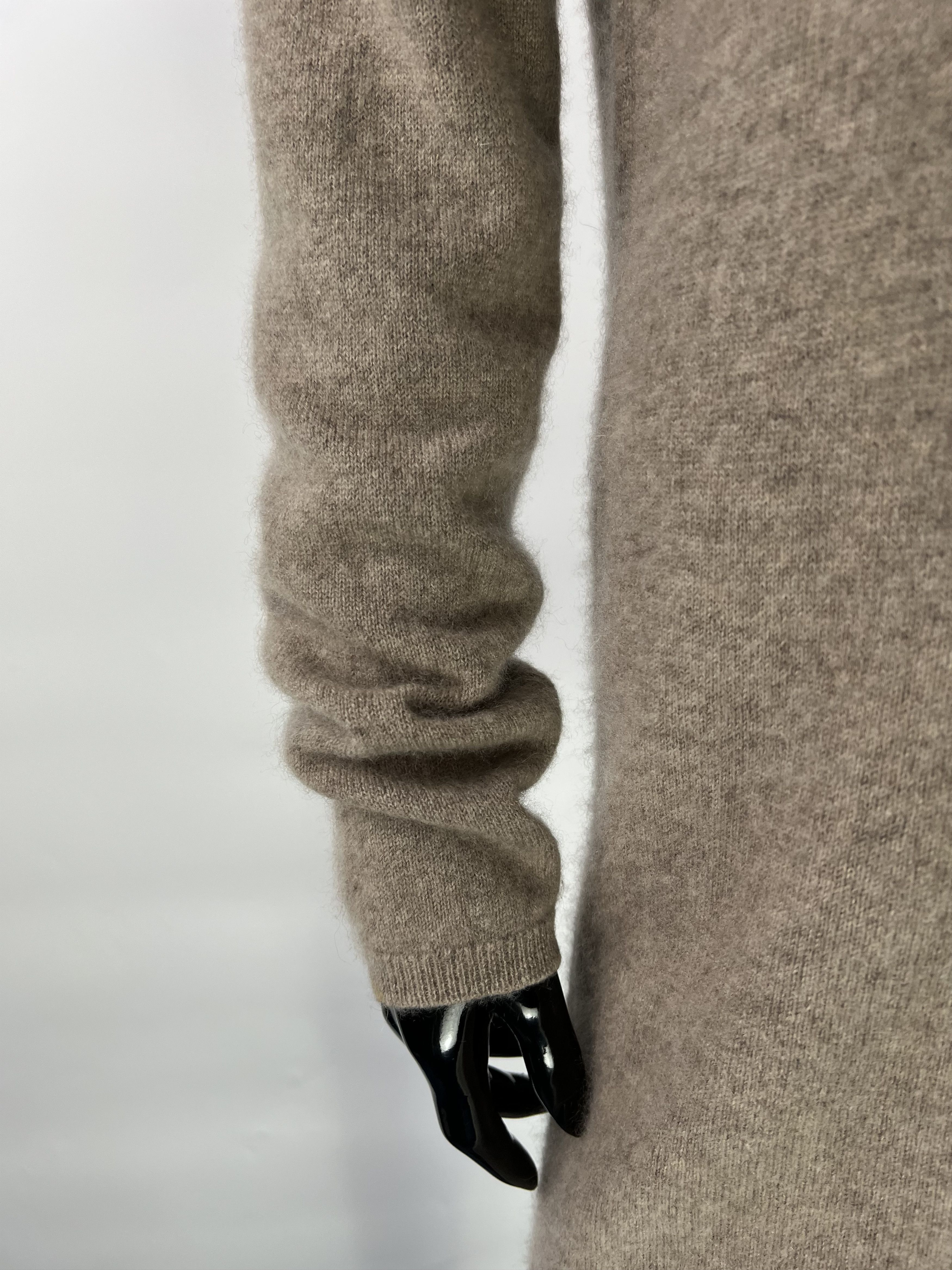 360Cashmere 360 Cashmere Women's Beige 100% Cashmere Long Sleeve Dress Size M / US 6-8 / IT 42-44 - 5 Thumbnail