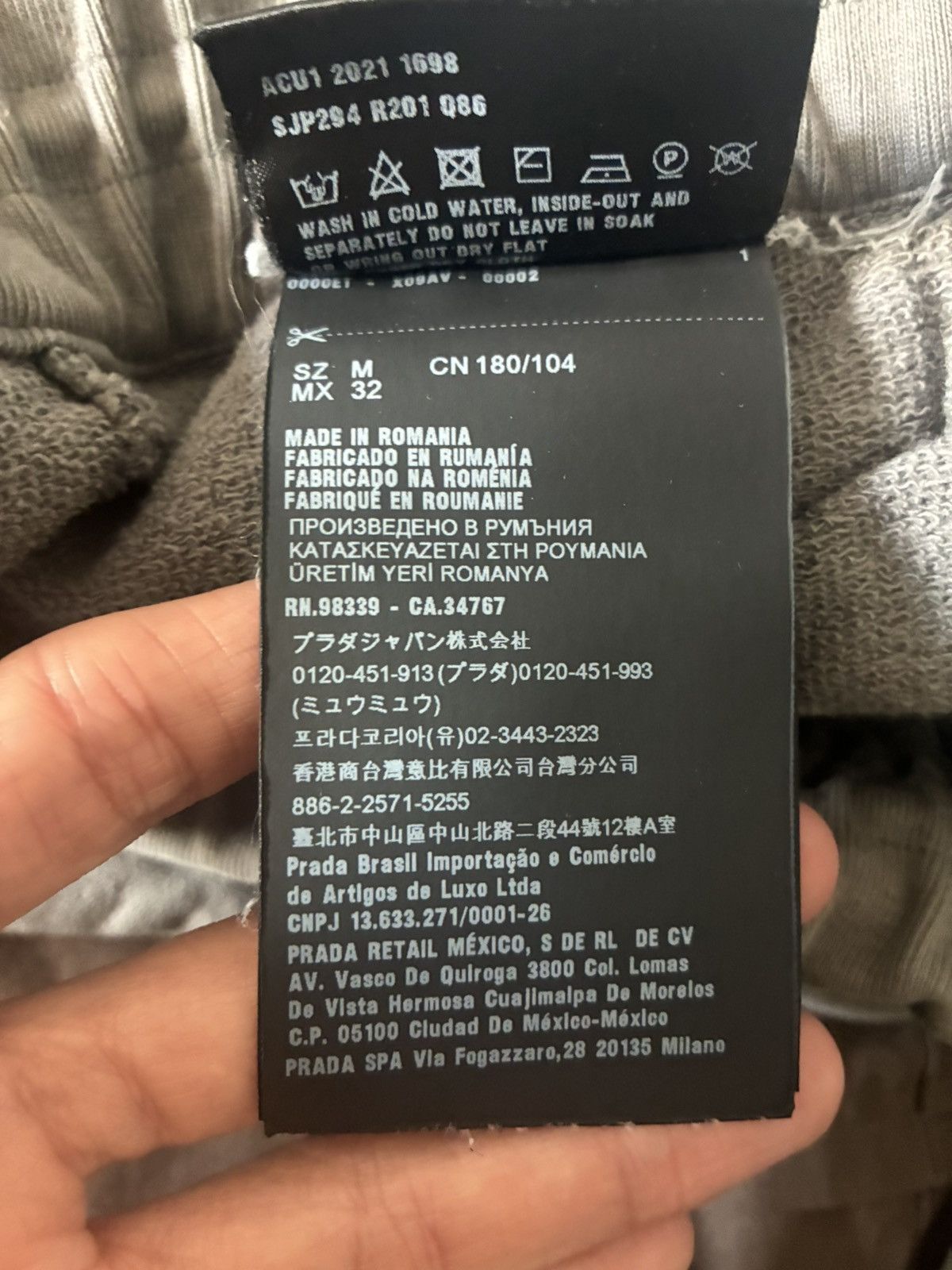 Prada Prada Gray Sweatpants Size US 30 / EU 46 - 9 Thumbnail