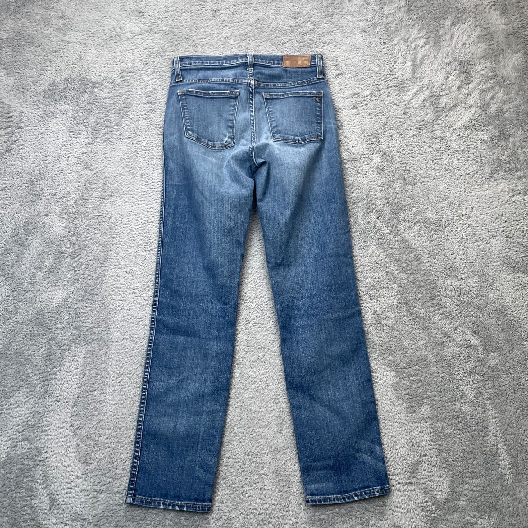 Madewell Madewell Jeans Womens 26 Blue Straight Leg Slim Fit Medium Wash Denim Stretch Jeans Size 26" / US 2 / IT 38 - 2 Thumbnail