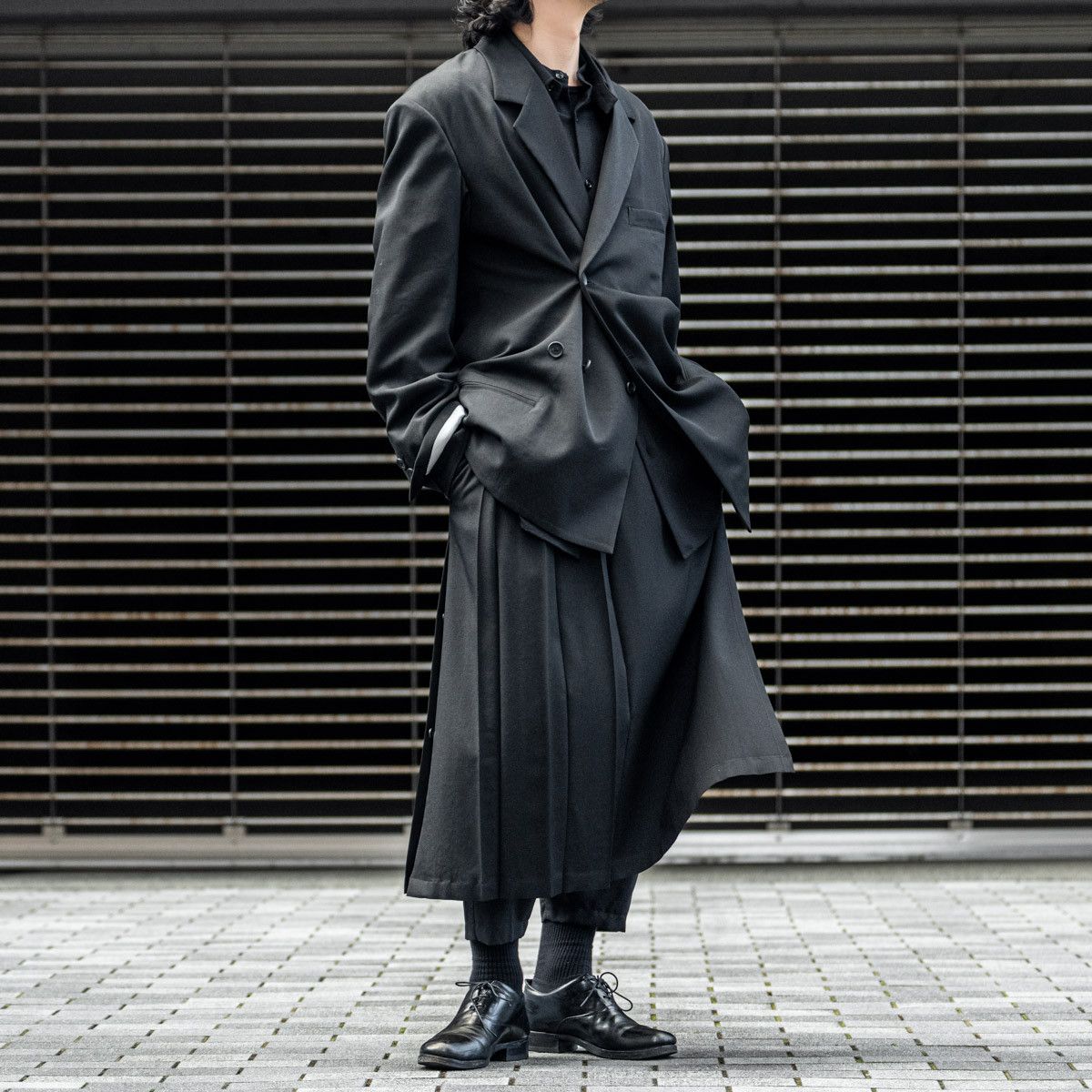 Yohji Yamamoto Yohji Yamamoto Pour Homme W/GABARDINE DRAPING JACKET BLAZER Size US M / EU 48-50 / 2 - 8 Thumbnail