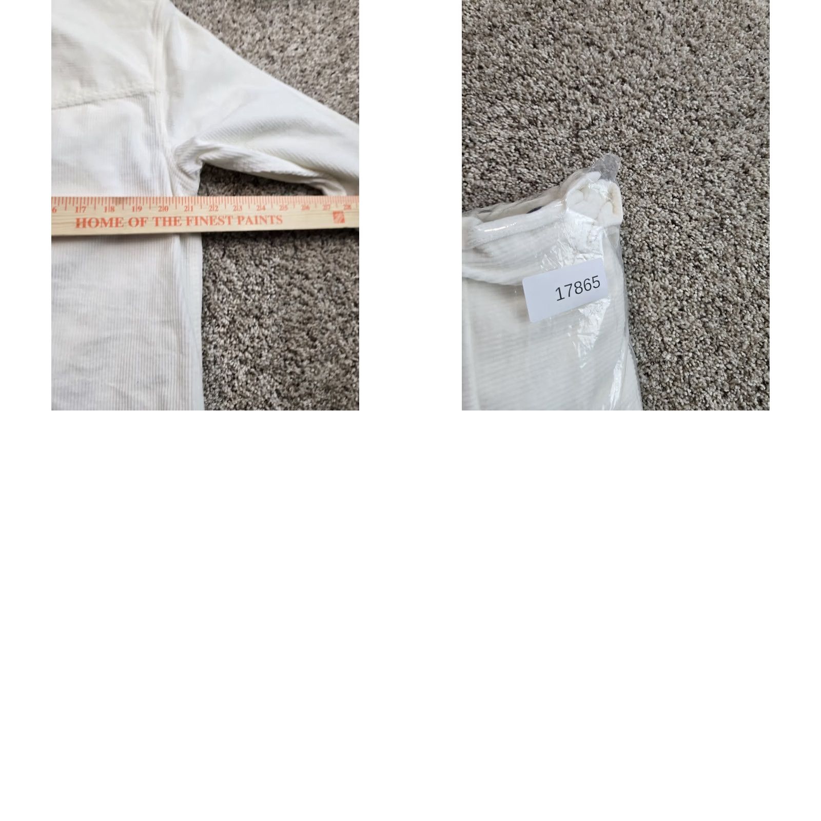 Madewell Madewell Corduroy Shirt Jacket Womens M Ivory Button Up Long Sleeve Stretch Size M / US 6-8 / IT 42-44 - 9 Thumbnail