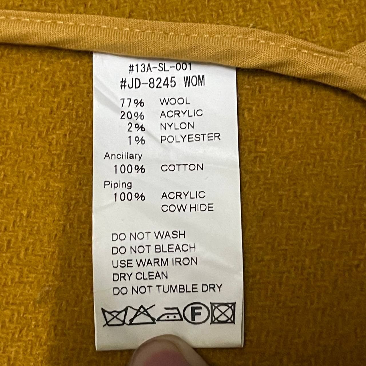 Danton Vintage Danton Wool Coat Mustard Size US S / EU 44-46 / 1 - 8 Thumbnail