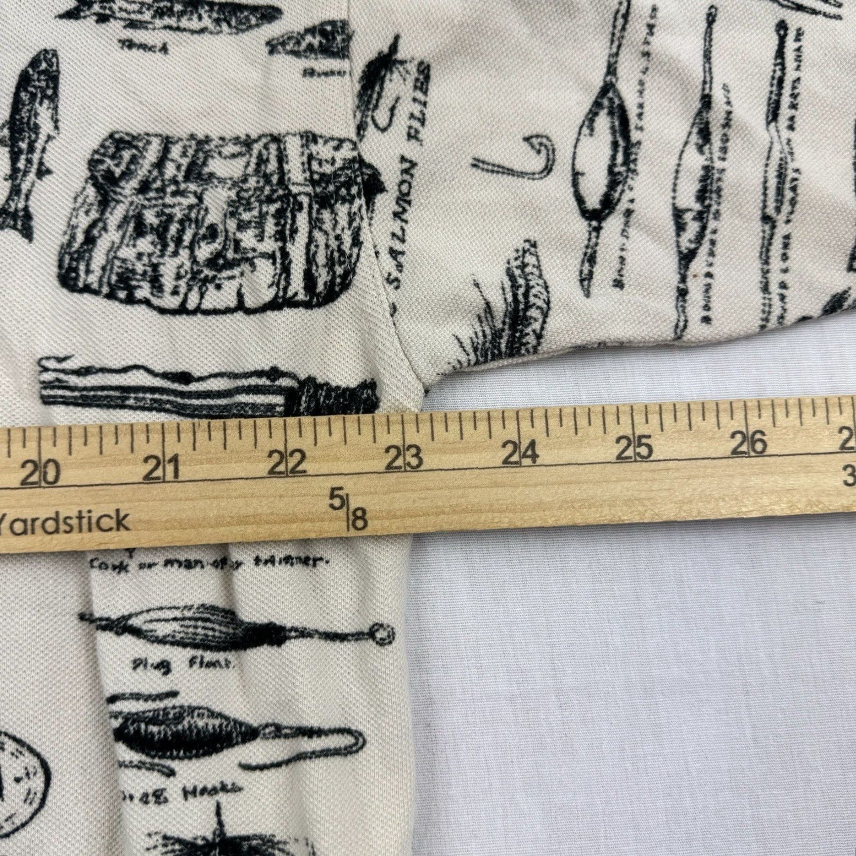 Vintage Vintage Knights Of Round Table Polo Shirt Print Fishing Lure Cream Large Adult Size US L / EU 52-54 / 3 - 7 Thumbnail