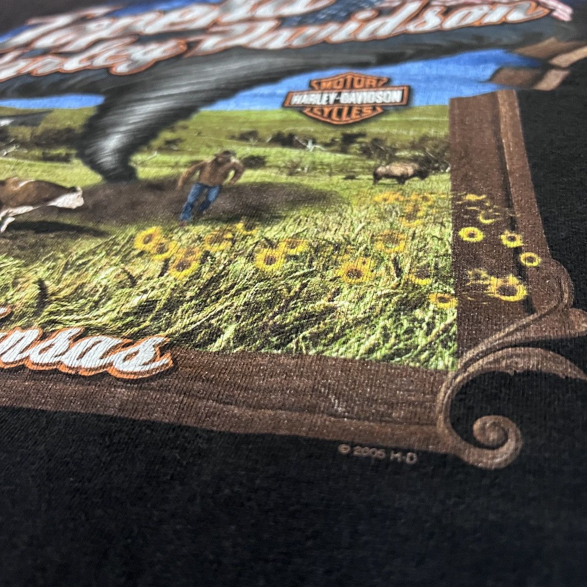 Harley Davidson Vintage Y2K Harley Davidson Topeka Kansas Sleeveless Shirt Size US XL / EU 56 / 4 - 3 Thumbnail