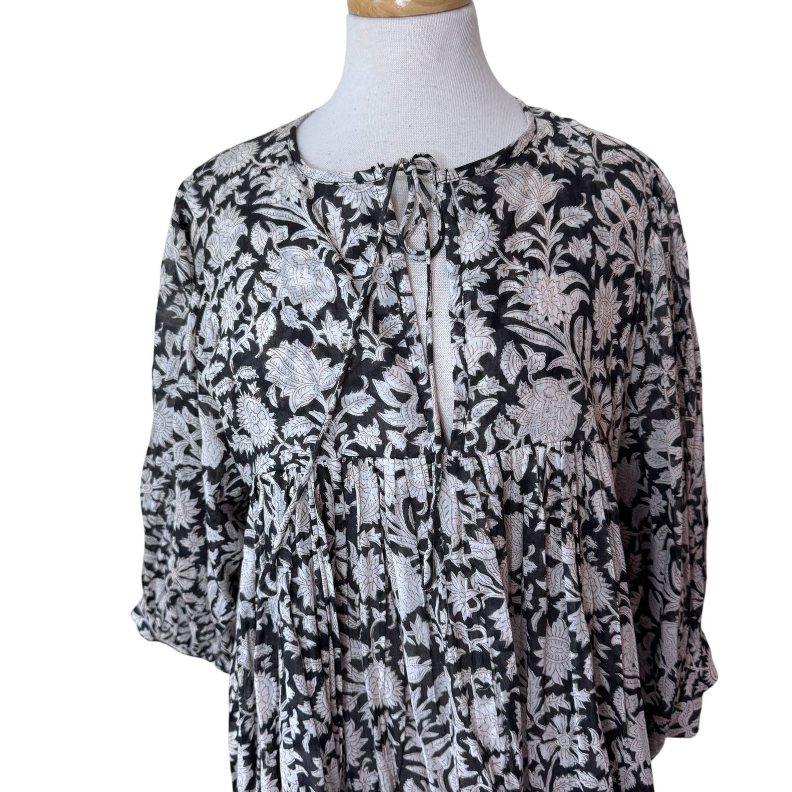 Other Daughters of India Kyra Pepper Black Brown Mini Dress XL Size XL / US 12-14 / IT 48-50 - 4 Thumbnail