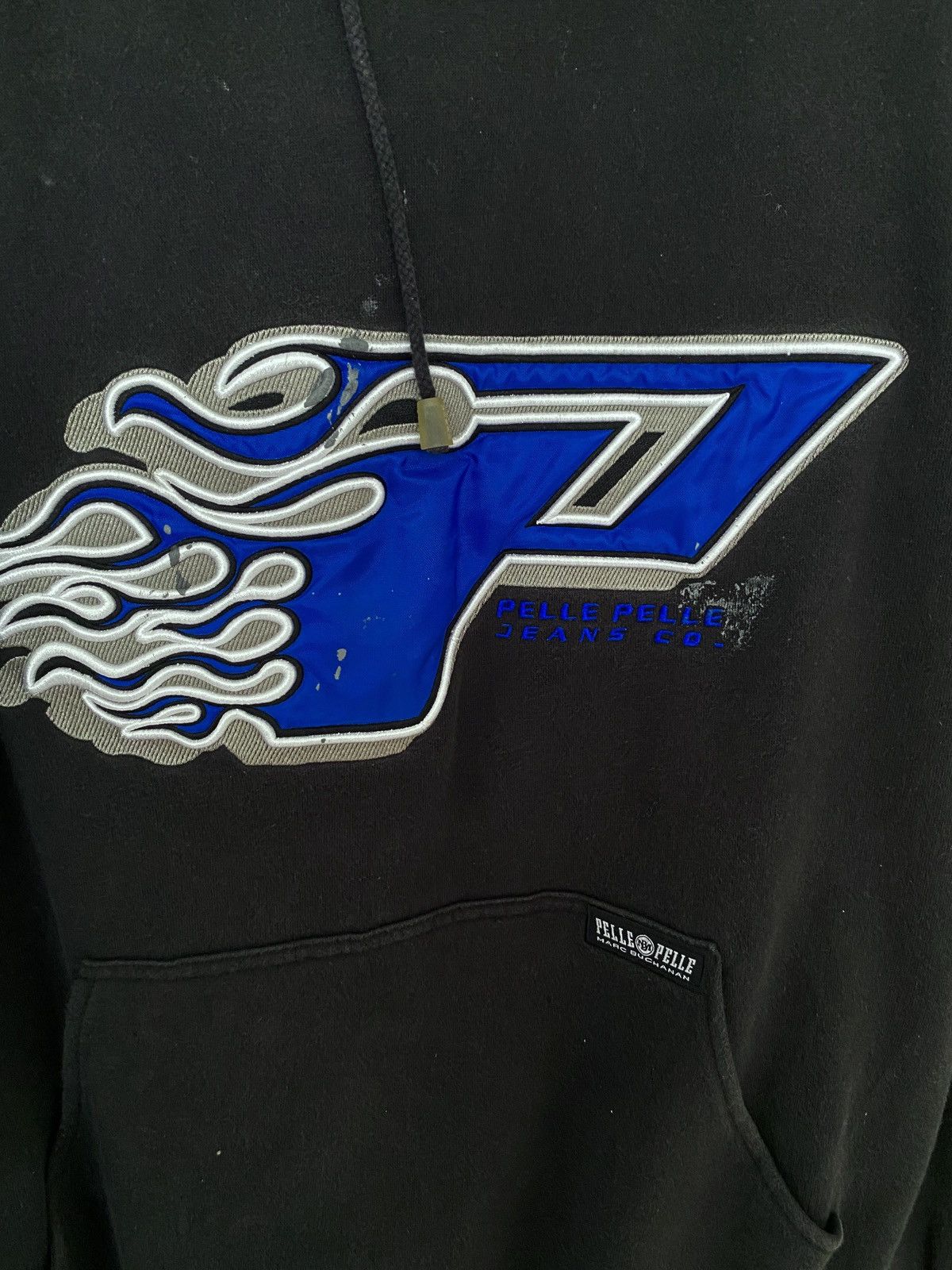 Pelle Pelle Vintage Brand Pelle Pelle Big Logo Hoodies 2000s Size US L / EU 52-54 / 3 - 7 Thumbnail
