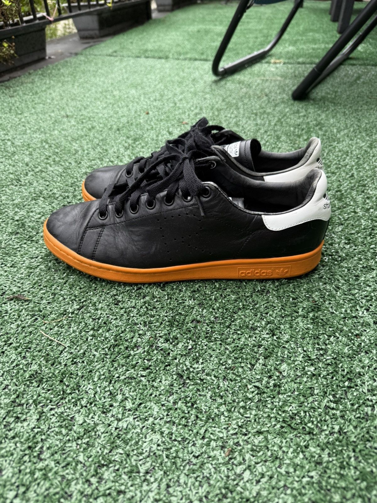 Adidas × Raf Simons Adidas x Raf Simons Stan smith black orange Size US 10.5 / EU 43-44 - 4 Thumbnail