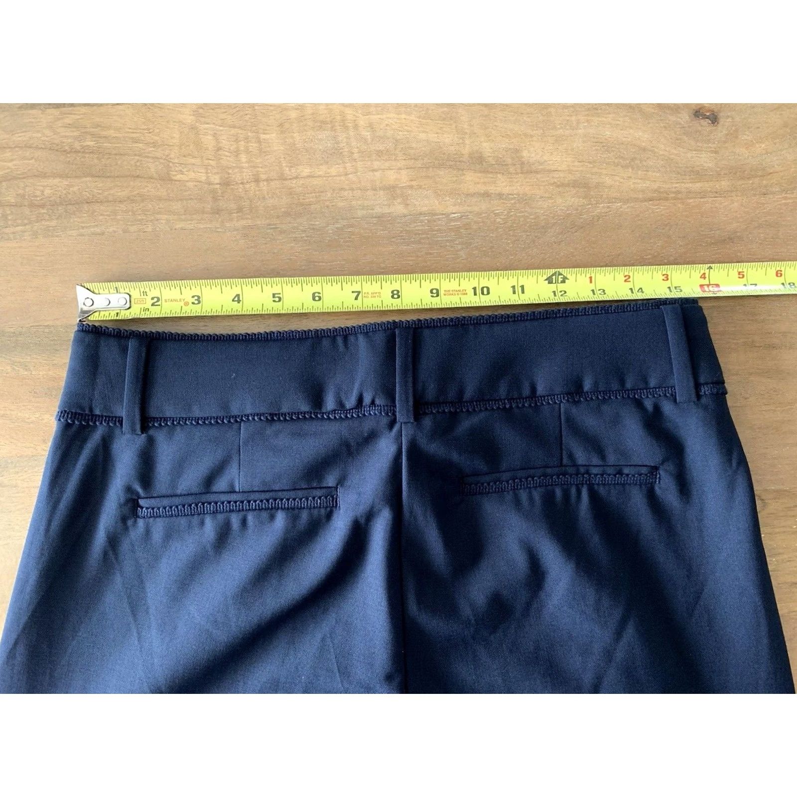 J.Crew VINTAGE NWT J Crew Cropped Dress Pants Womens 6 Blue Wool Blend Office Career City Preppy Size 28" / US 6 / IT 42 - 7 Thumbnail