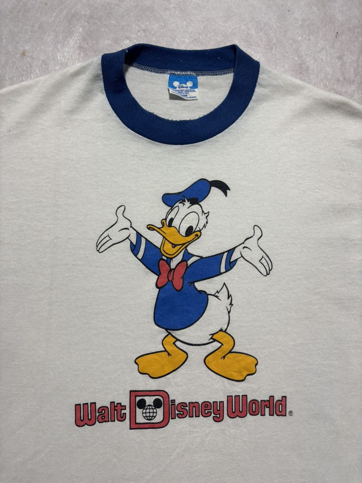 Disney Vintage Donald Duck Ringer Tshirt Size US L / EU 52-54 / 3 - 2 Thumbnail