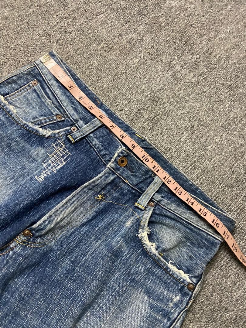 Edwin Edwin Distressed Ripped Crop Jeans (197) Size US 34 / EU 50 - 8 Thumbnail