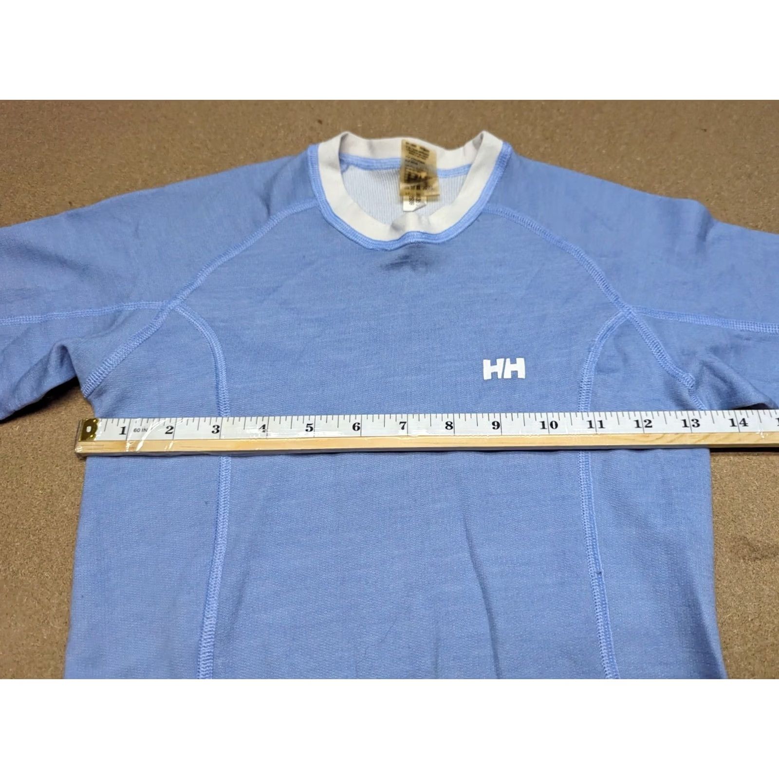 Helly Hansen Helly Hansen Base Layer Shirt Womens Medium Running Ski Sport Outdoor Blue Shirt Ladies M Ski Size M / US 6-8 / IT 42-44 - 3 Thumbnail
