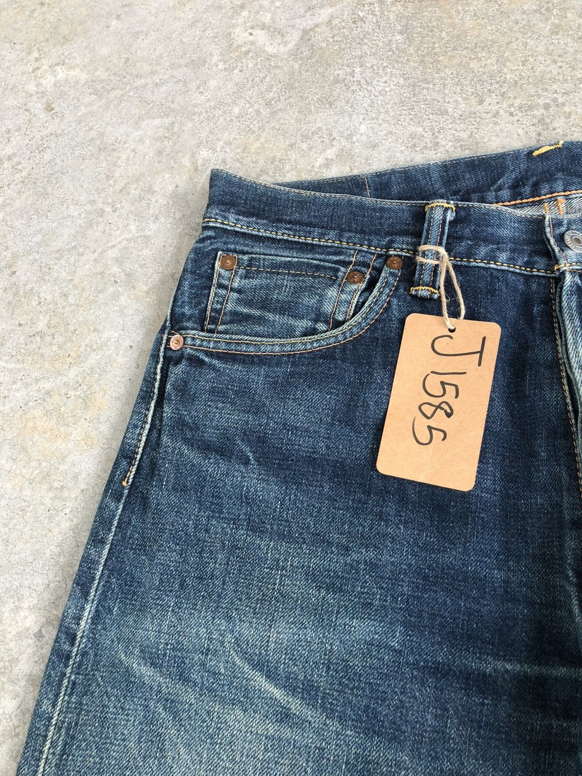 Evisu Vintage Evisu No 2 Distressed Jeans Selvedge Denim Size US 32 / EU 48 - 15 Thumbnail