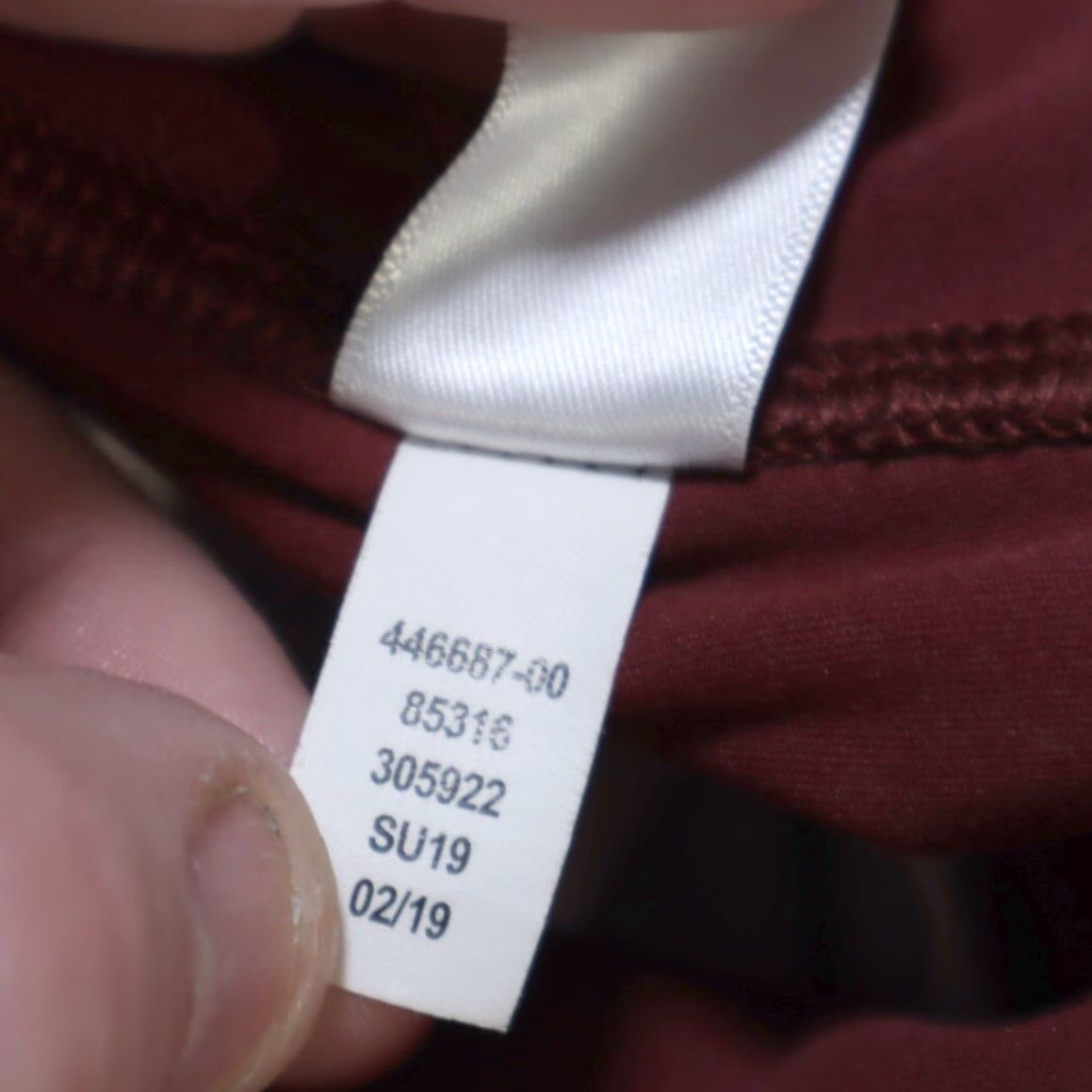 Athleta Athleta Leggings Womens S Maroon Floral 7/8 Nylon Woven Affirmation Regular Fit Training Activewear Pants Size 28" / US 6 / IT 42 - 7 Thumbnail