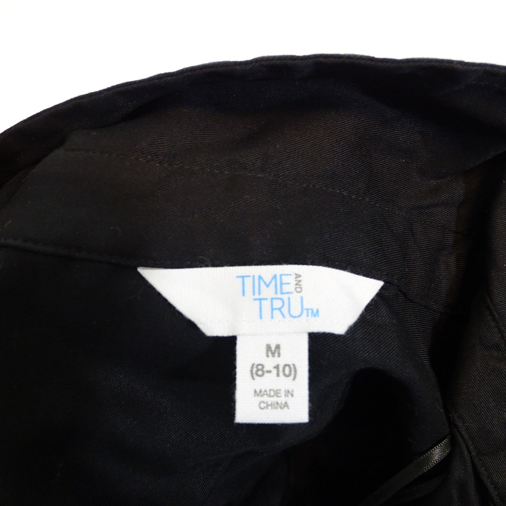 Other Time And Tru Black Popover Shirt Dress Women Size M 8-10 Size M / US 6-8 / IT 42-44 - 5 Thumbnail