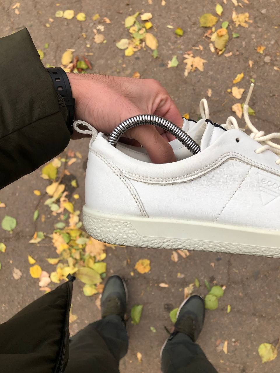 Ecco VERY RARE ECCO DANISH DESIGN LEATHER SNEAKERS DESIGNER DELUX Size US 8 / EU 41 - 14 Thumbnail