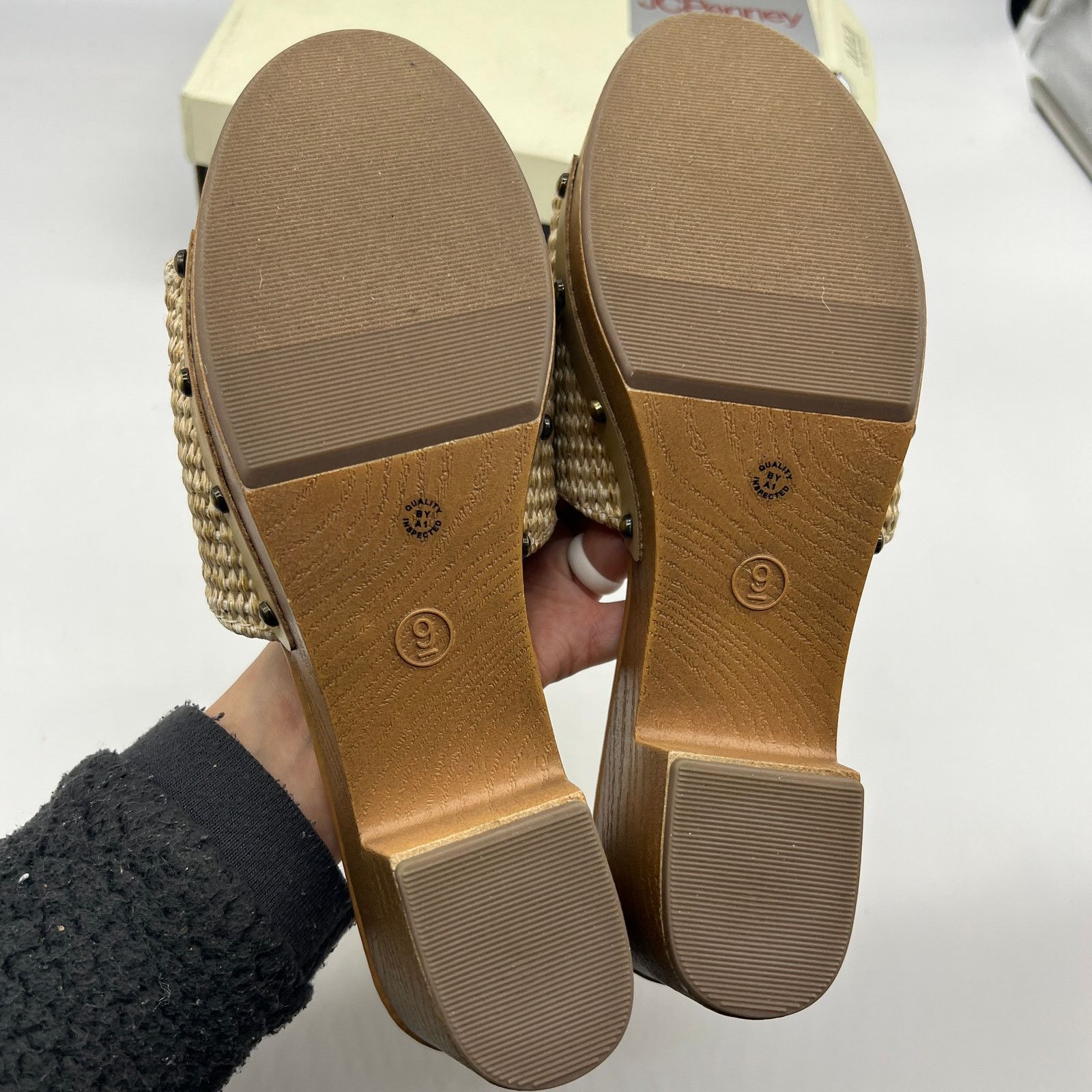 Other a.n.a. Women Shoes Robinson Casual Heel Natural Color Size 9 Size US 9 / IT 39 - 6 Thumbnail