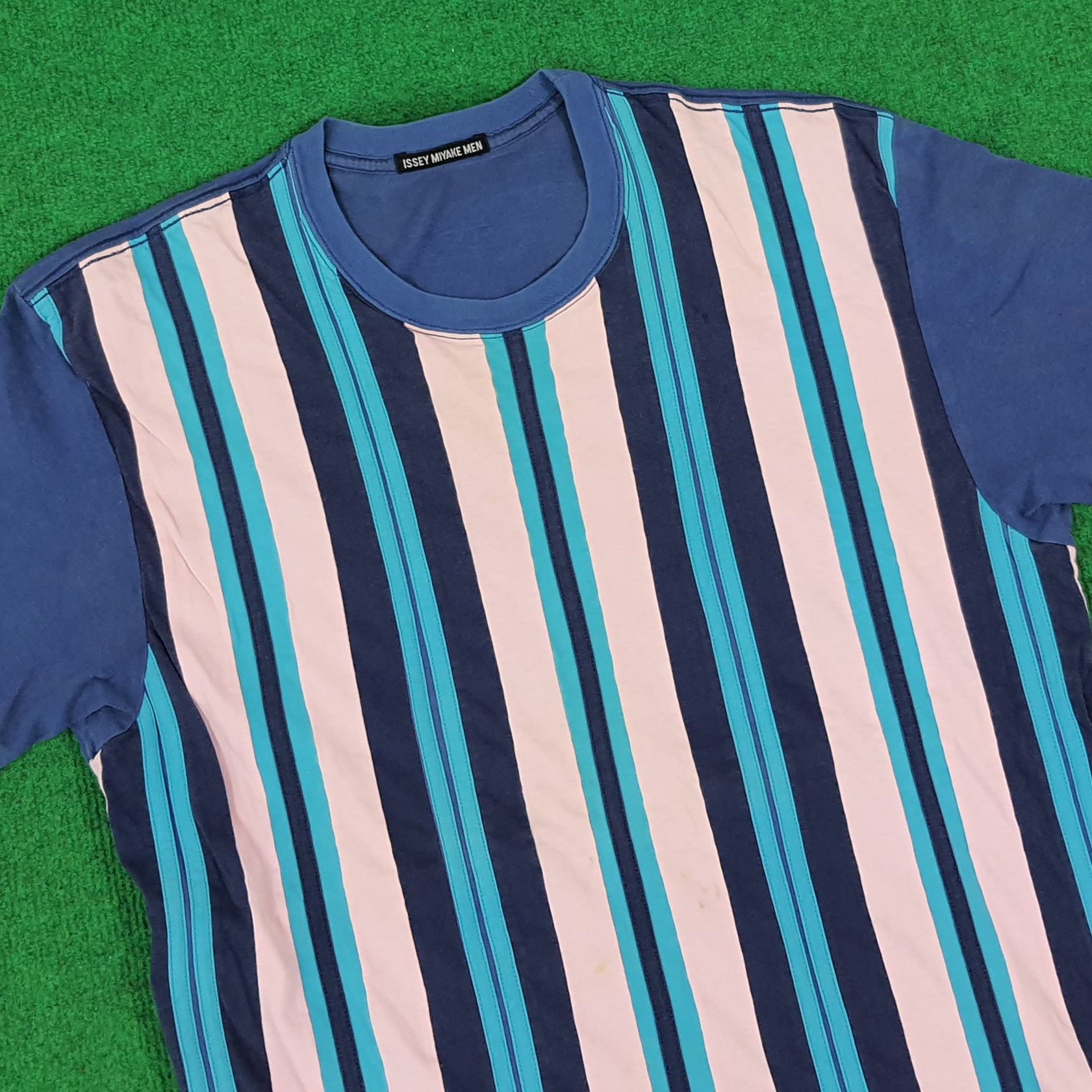 Issey Miyake × Japanese Brand × Vintage Vintage Issey Miyake Men Stripes Japan Brand Tshirt Size US M / EU 48-50 / 2 - 2 Thumbnail