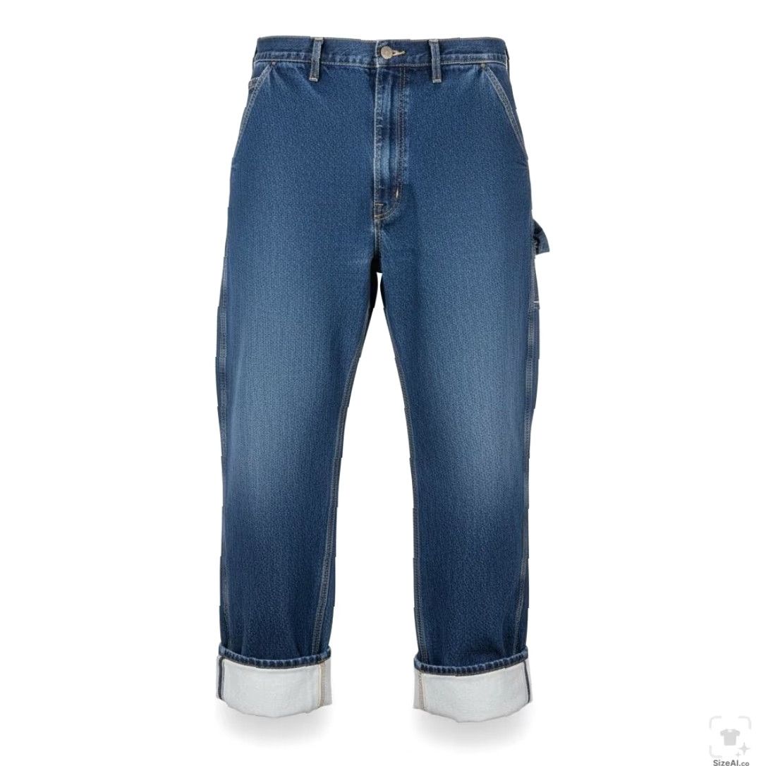 Carhartt Carhartt Jeans Mens 48x32 Blue Dark Wash Relaxed Straight Dungaree Fit Jeans Size US 32 / EU 48 - 2 Thumbnail