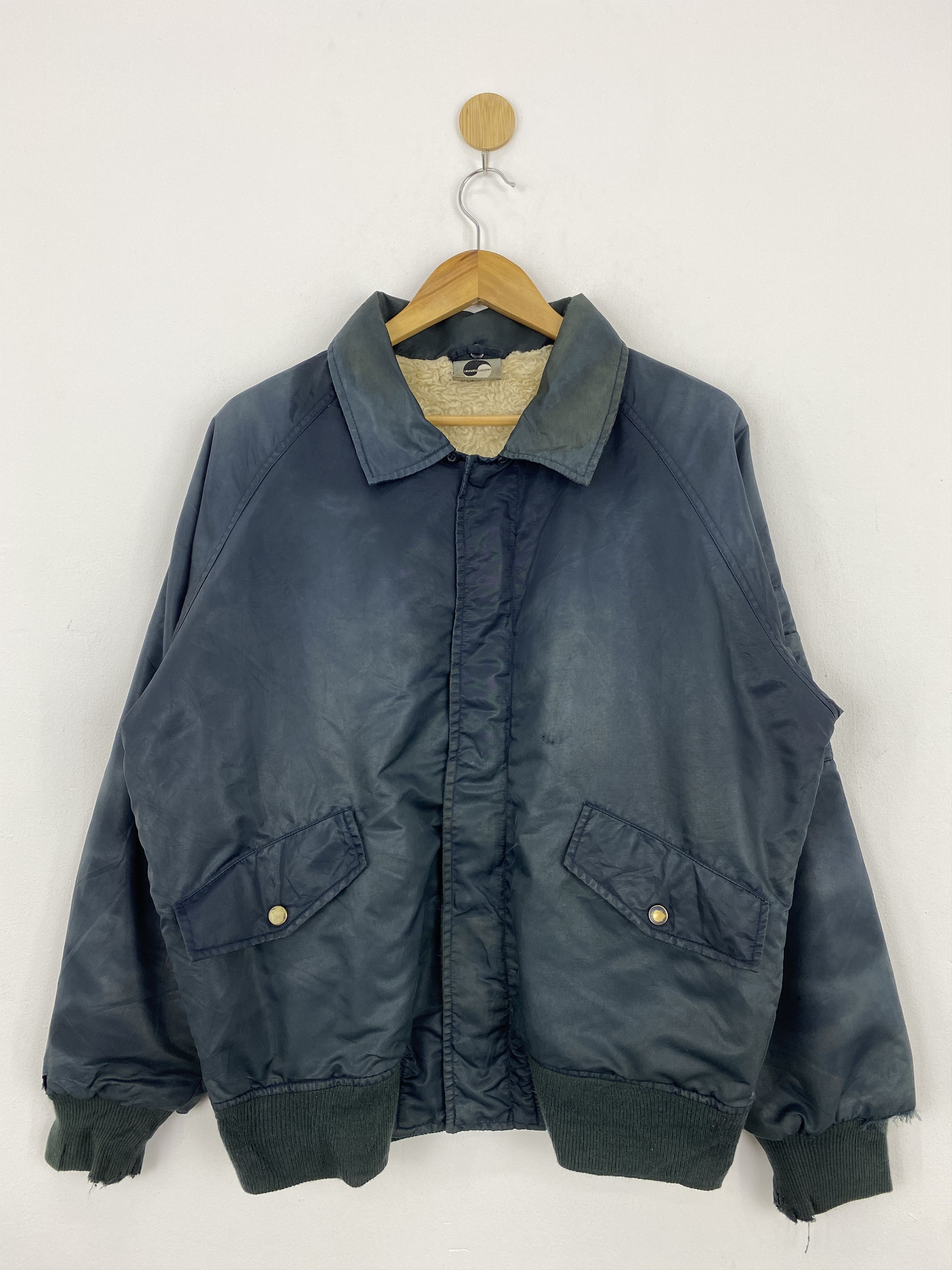 Japanese Brand Vintage Sun Faded Bomber Jacket Goose Down J1822 Size US L / EU 52-54 / 3 - 1 Thumbnail