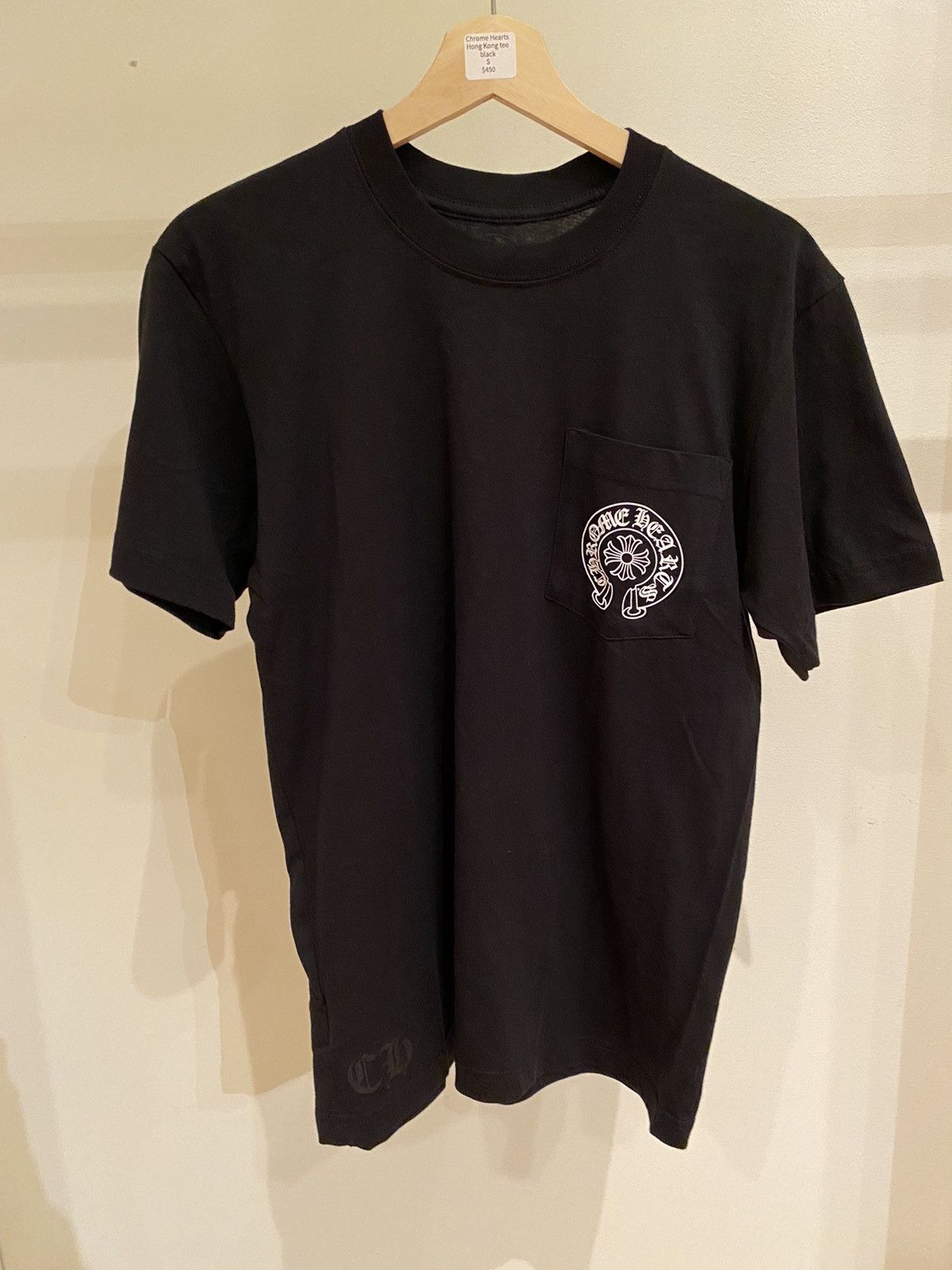 Image of Chrome Hearts Hong Kong Tee in Black, Men's (Size Small)