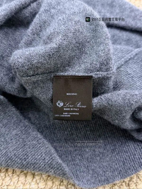 Loro Piana Loro Piana Classic Crew Neck Gray Sweatshirt. Size US L / EU 52-54 / 3 - 5 Thumbnail