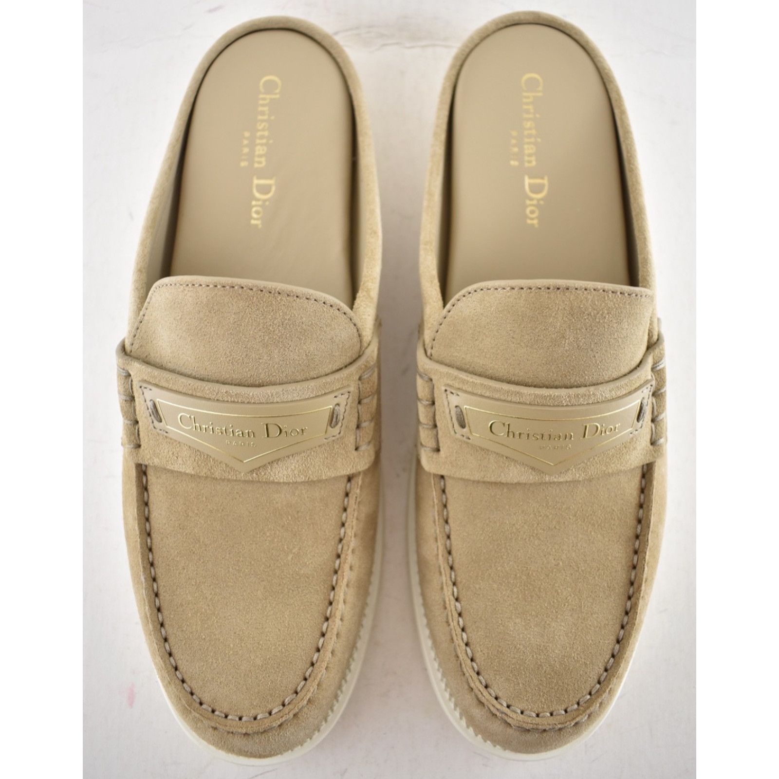 Dior Dior Boy Mule Corde Beige Suede Backless Loafer Flat 41 Size US 11 / IT 41 - 13 Thumbnail