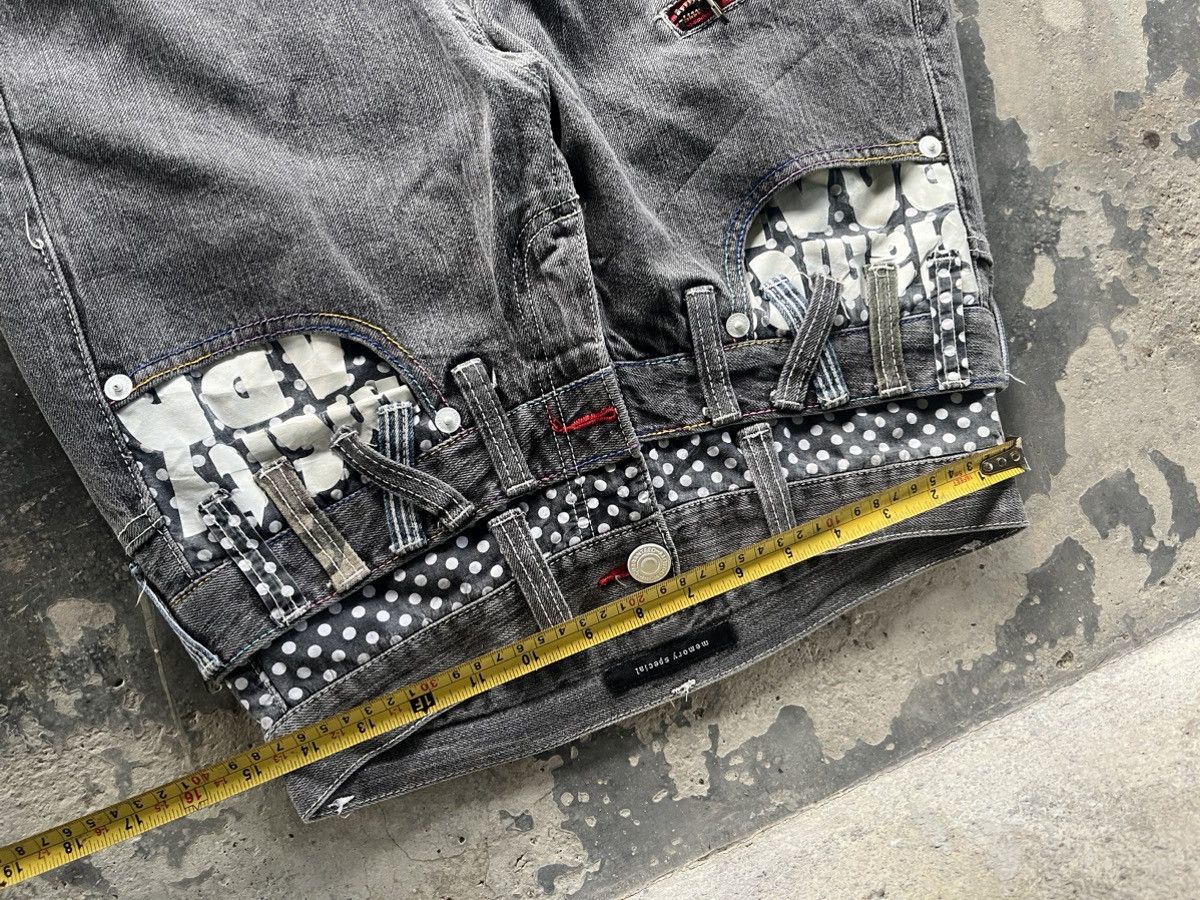 If Six Was Nine × Japanese Brand × Vintage Doublewaist Crazy Denim Size US 29 - 7 Thumbnail