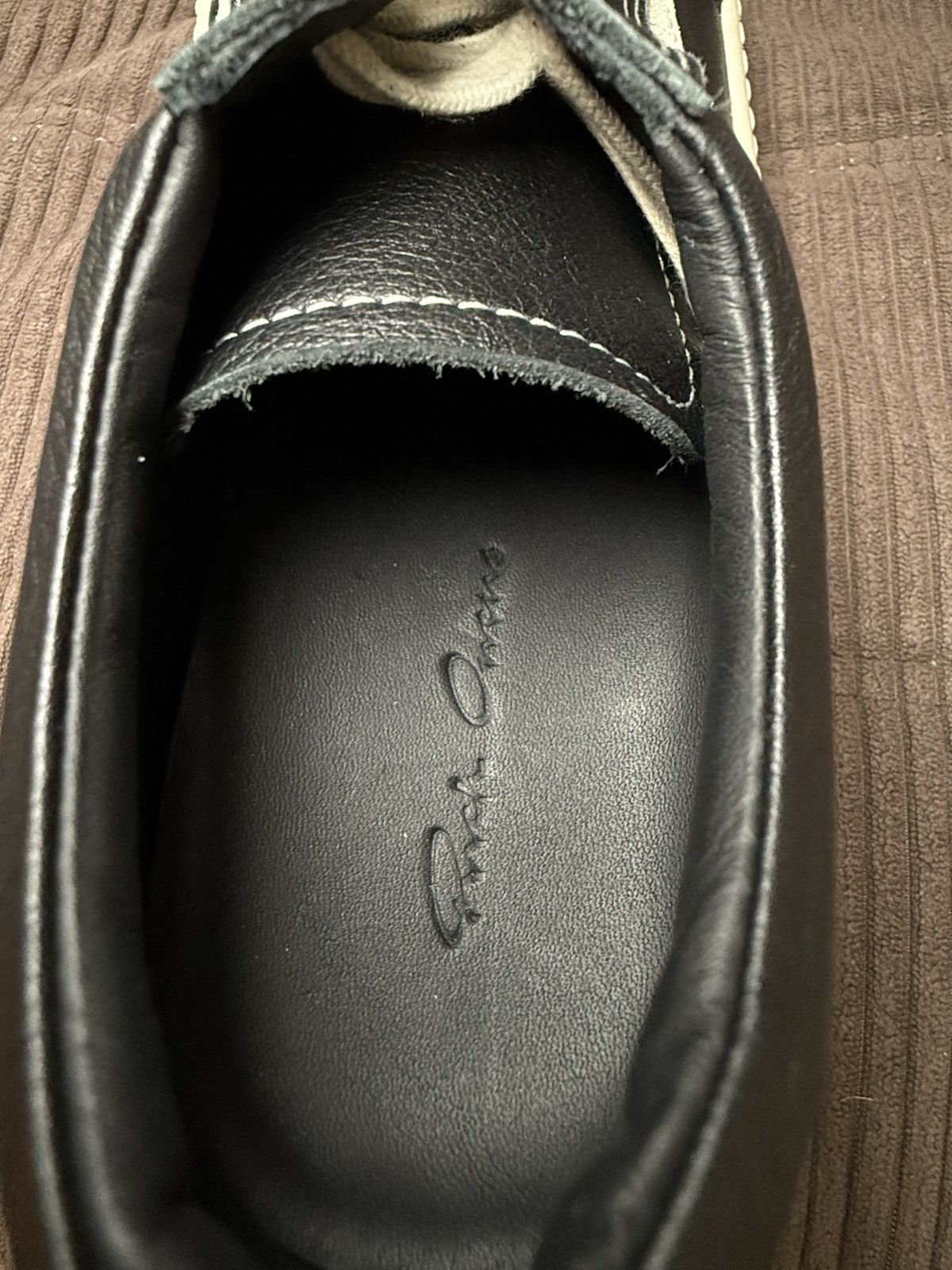 Rick Owens Rick Ownes Leather Strobe Sneakers Size US 5 / IT 35 - 8 Thumbnail