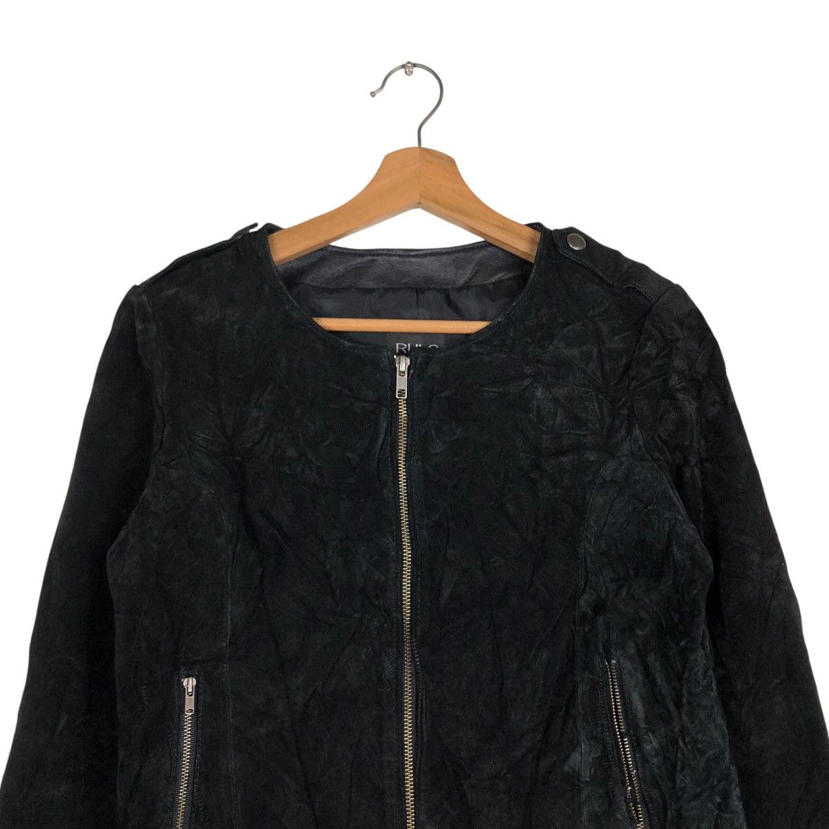 Japanese Brand 📌Vintage Cropped Leather Jacket Rule Issey Miyake Size US L / EU 52-54 / 3 - 4 Thumbnail