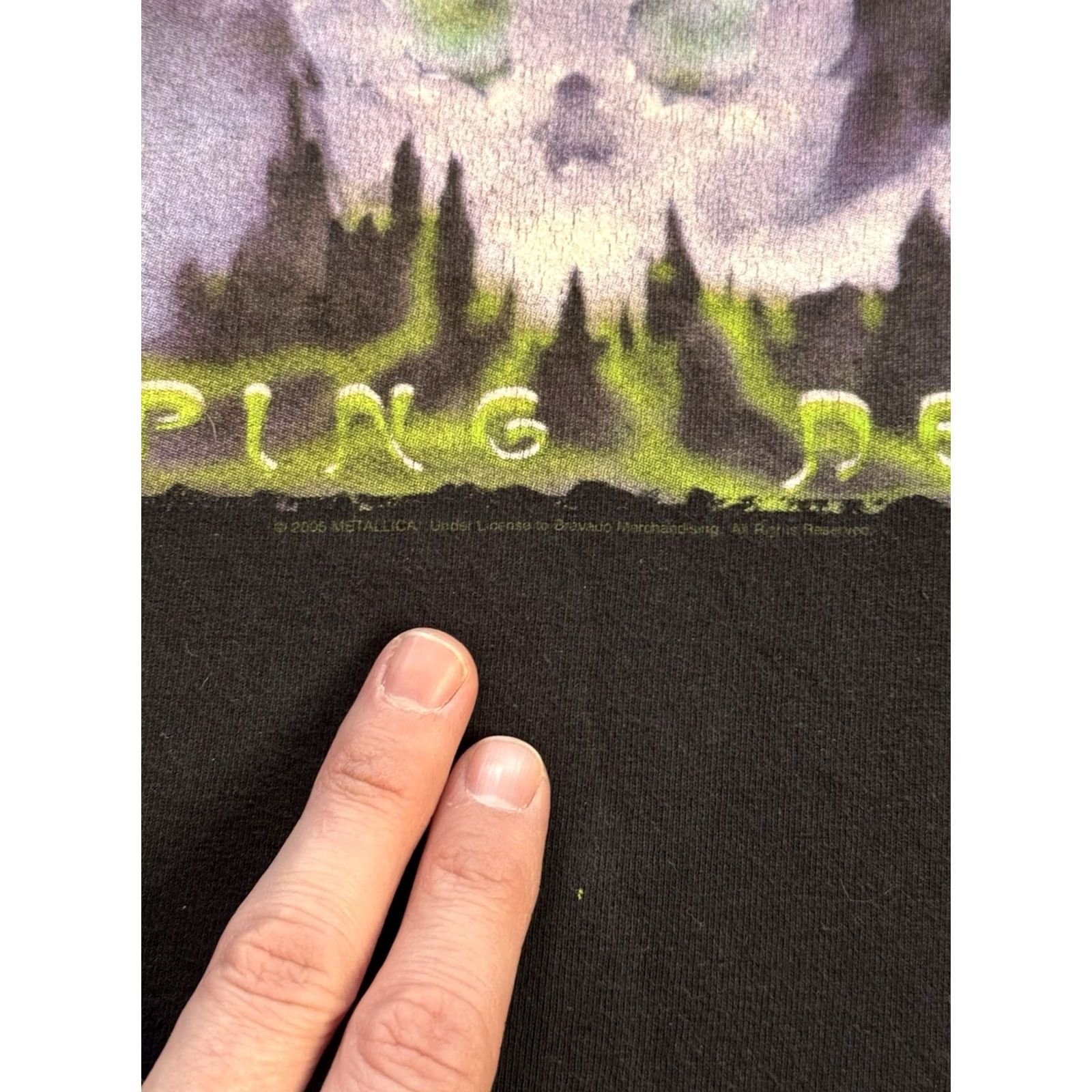 Hanes VINTAGE Metallica Creeping Death Concert T Shirt Sz 2XL Black Hanes 2000s Men Short Sleeve Crew Neck Graphic Print Band Music T-Shirt Double-Sided Size US XXL / EU 58 / 5 - 3 Thumbnail