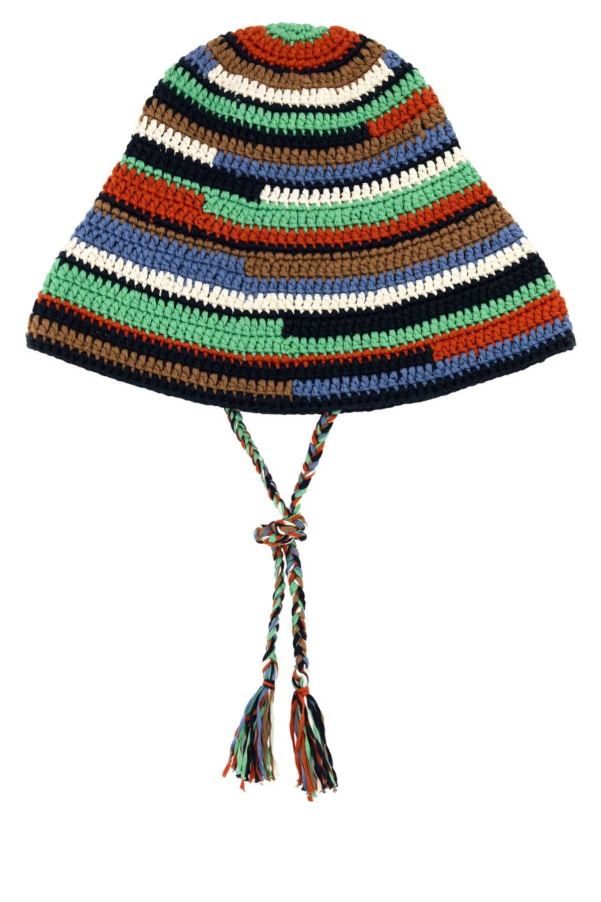 Alanui Multicolor Crochet Sunny Bucket Hat Size ONE SIZE - 1 Thumbnail