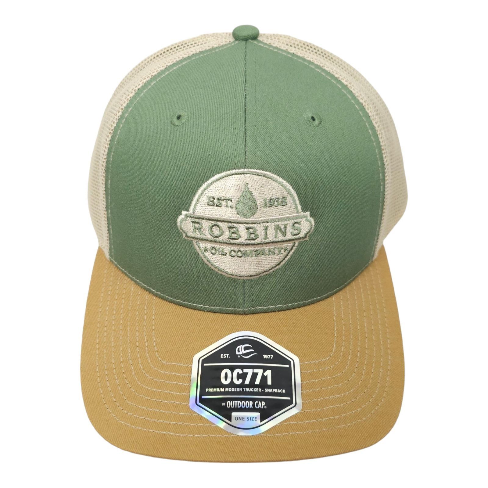 Other Robbins Oil Company Embroidered Logo Mesh Snapback Cap Hat Size ONE SIZE - 1 Thumbnail