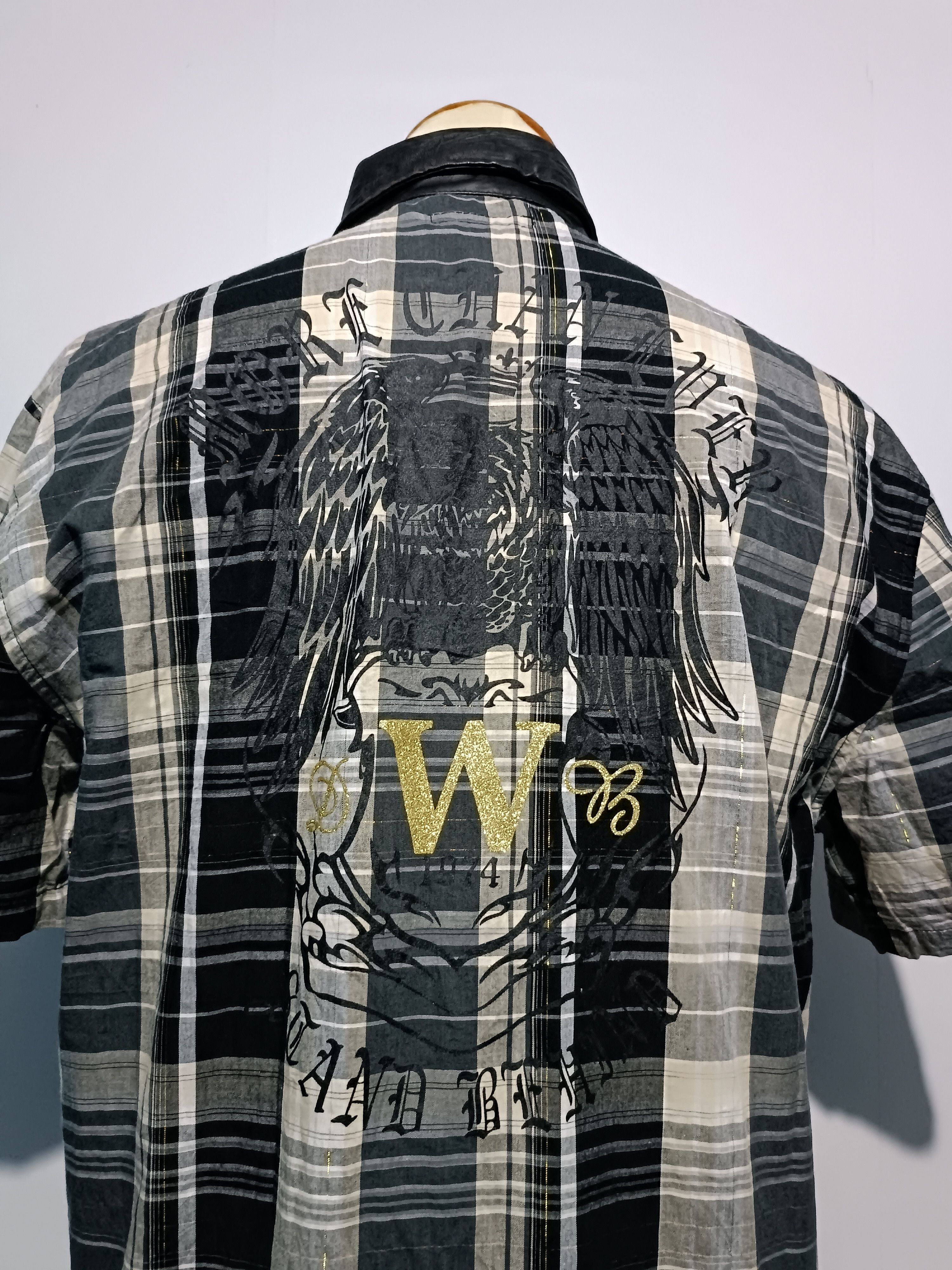 14th Addiction × Japanese Brand Japanese Brand Western Style Cotton Faux Leather Shirt Size US L / EU 52-54 / 3 - 5 Thumbnail