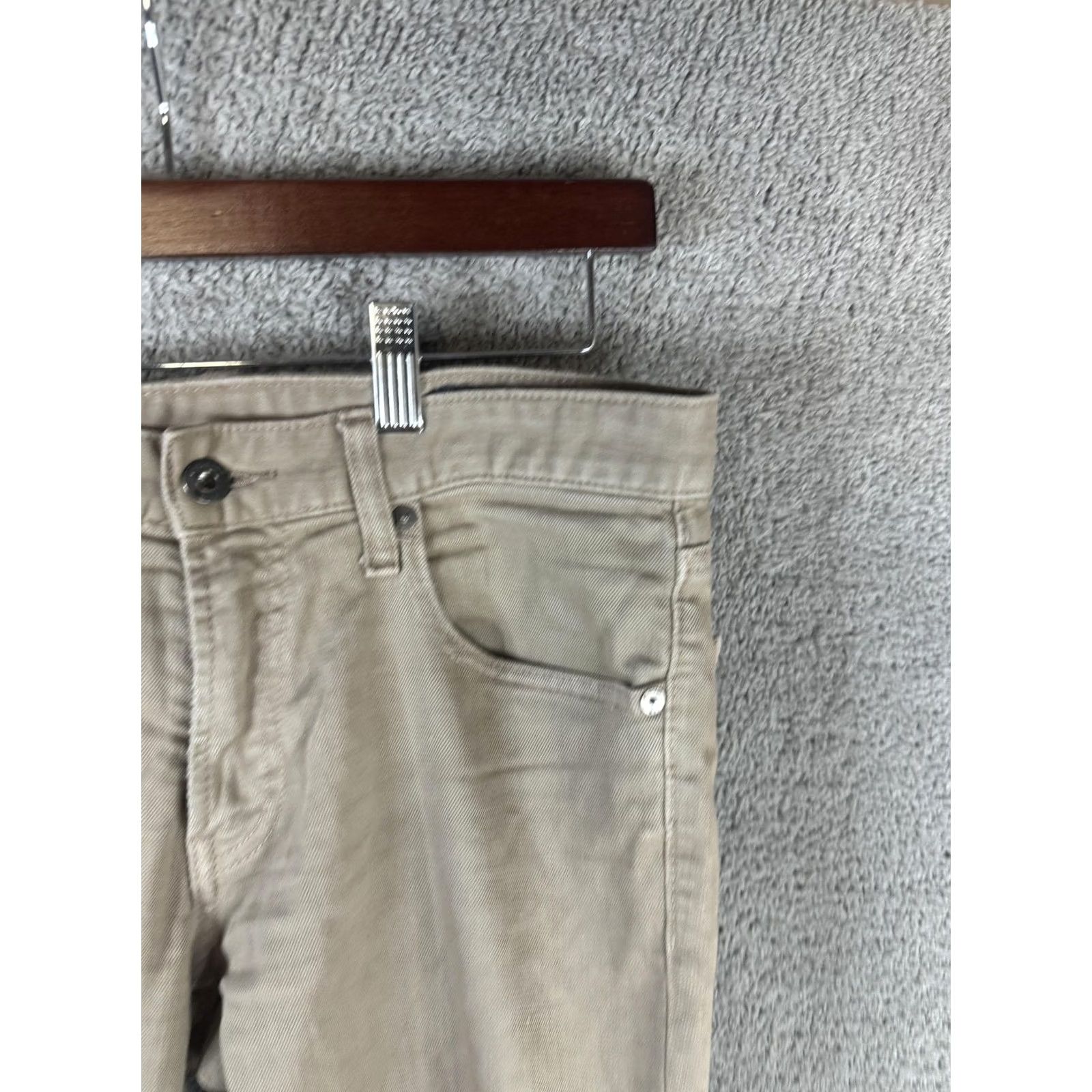 Bonobos Bonobos Jeans Mens 29x28 Beige Straight Leg Stretch Denim Casual Khaki Pants Jeans Men 29 Beige Straight Leg Size US 29 - 3 Thumbnail