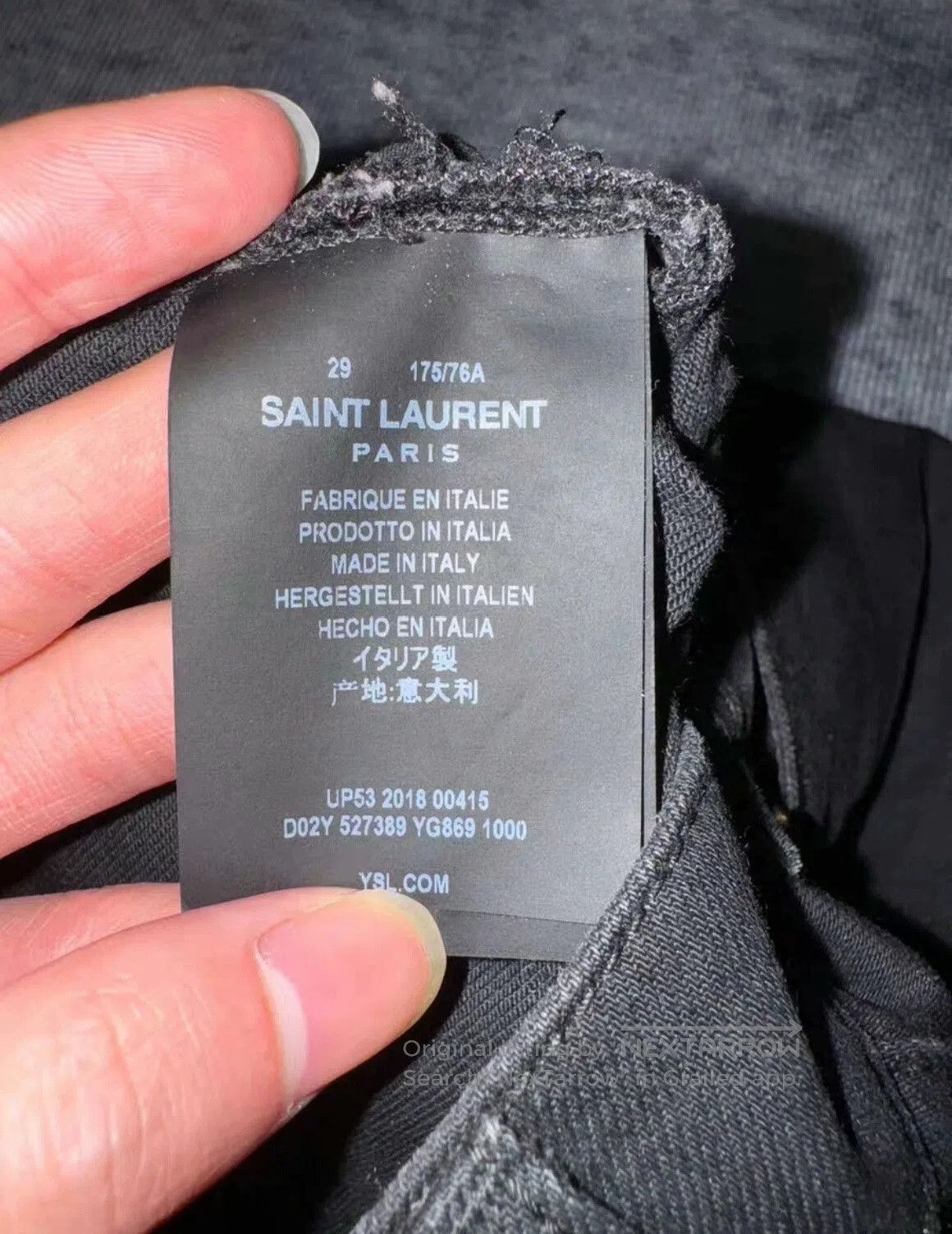 Saint Laurent Paris Saint Laurent SLP Black Denim Pants. Size US 29 - 5 Thumbnail