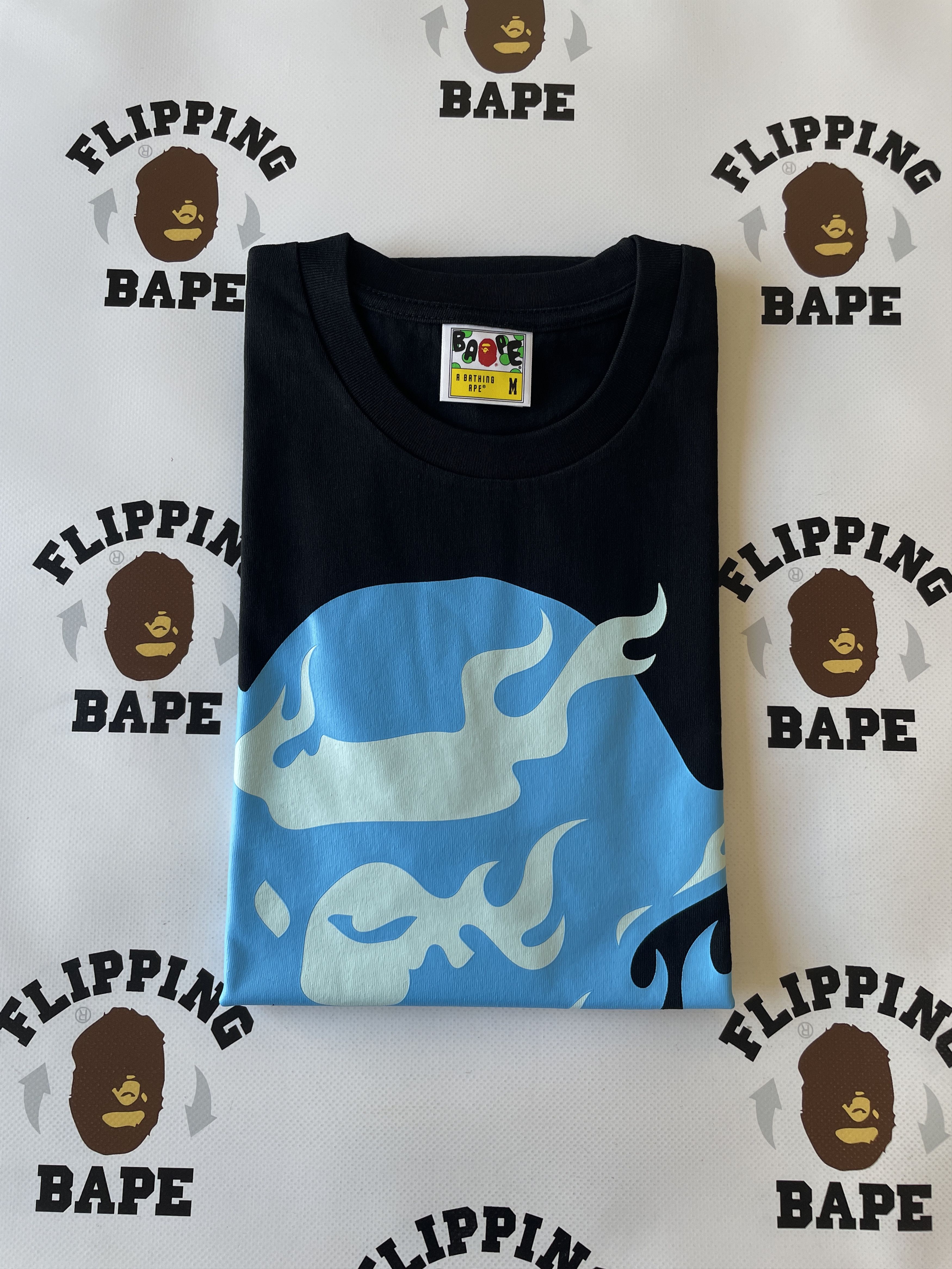 Bape BAPE FLAME APE HEAD TEE Size US M / EU 48-50 / 2 - 4 Thumbnail
