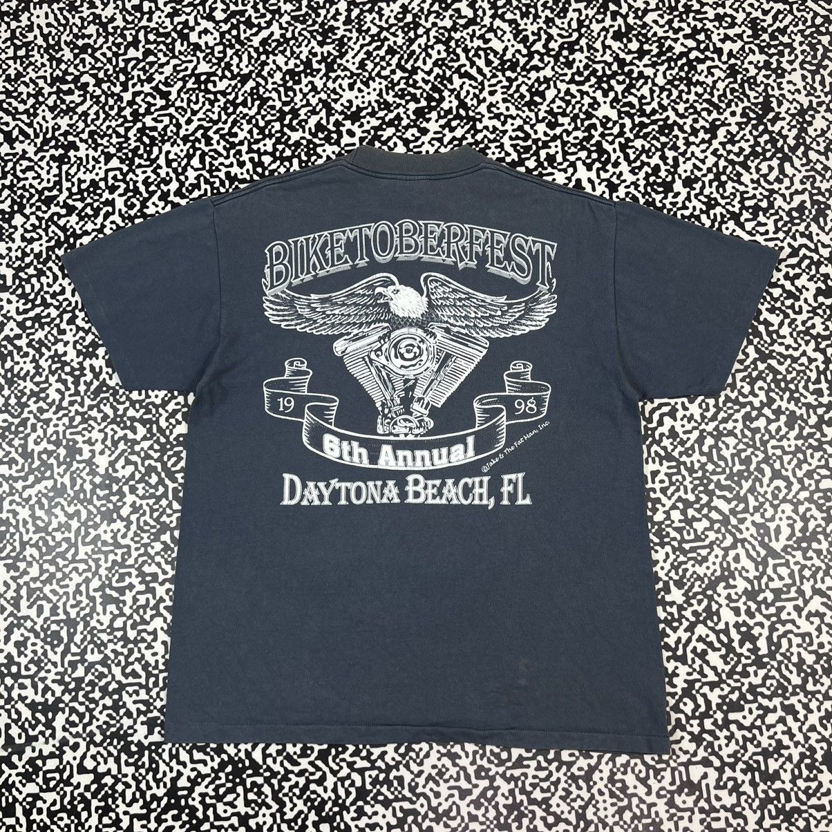 Harley Davidson Vintage 1998 Biketoberfest Harley Single Stitch Faded Tshirt Size US L / EU 52-54 / 3 - 2 Thumbnail