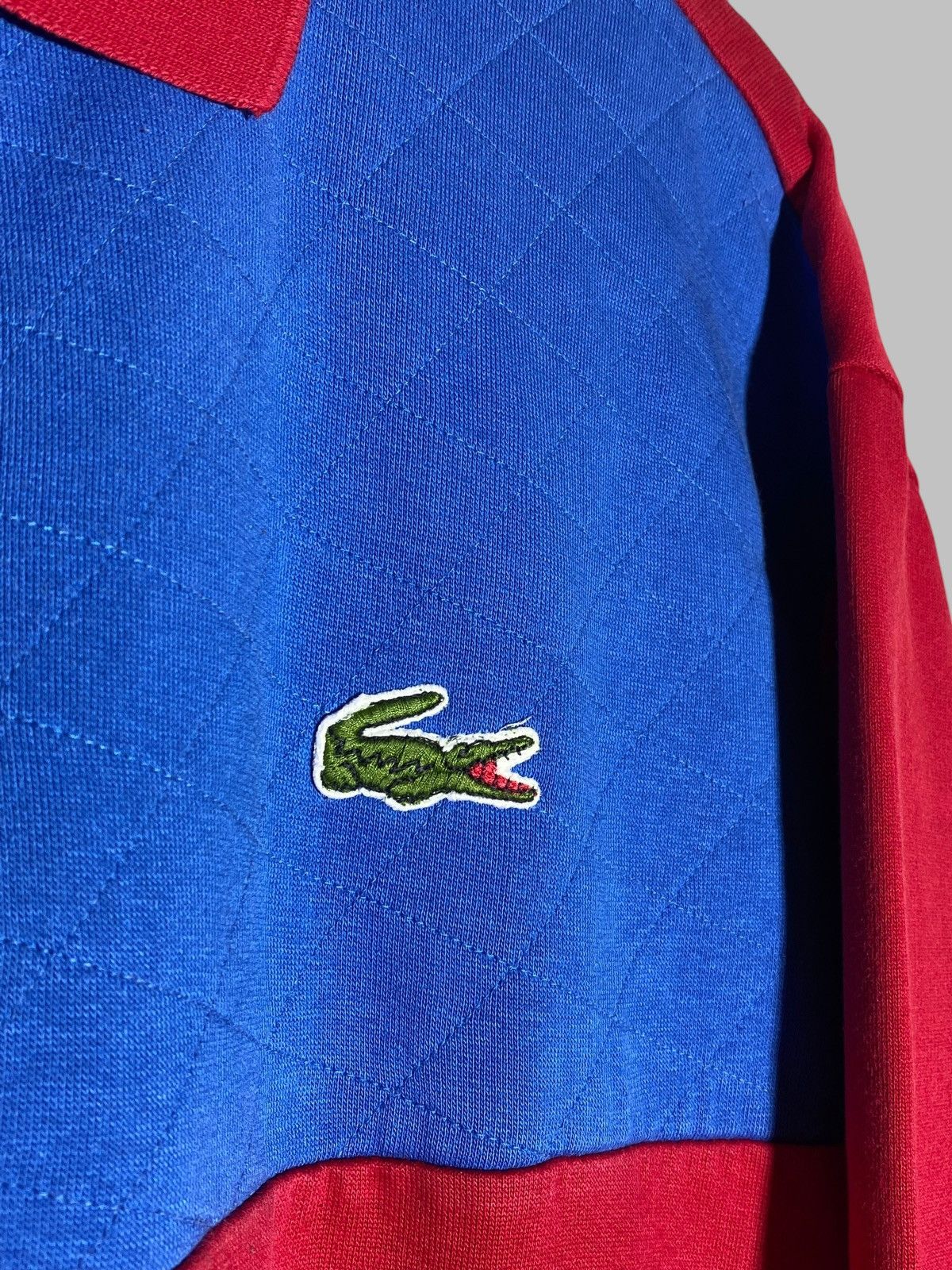 Lacoste Vintage 90s Lacoste Rare Collared Sweatshirt Size US L / EU 52-54 / 3 - 7 Thumbnail
