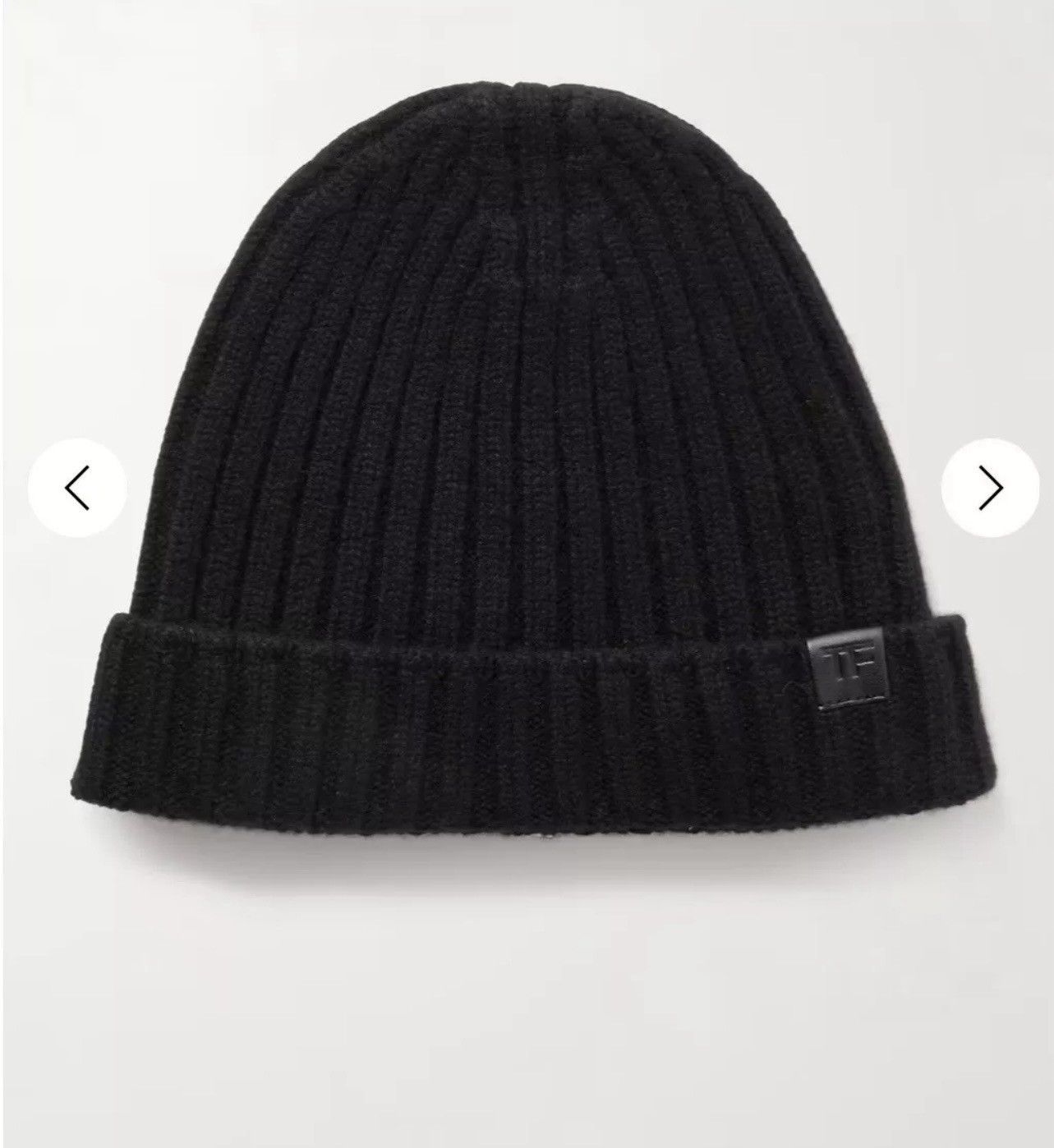TOM FORD Ribbed 100% Cashmere Beanie size medium
