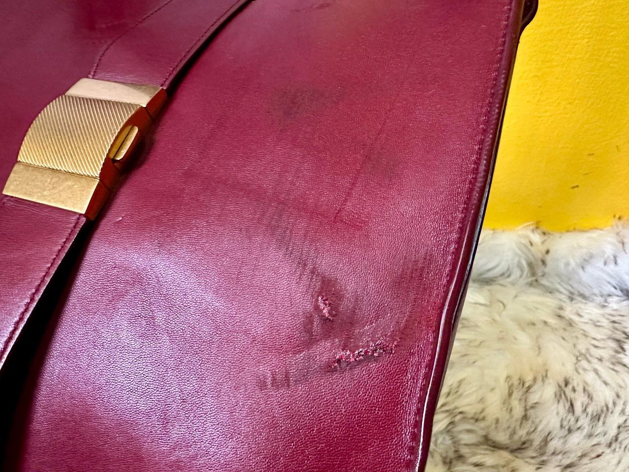 Bottega Veneta Authentic Bottega Veneta Nappa Medium Marie Bordeaux Leather Size ONE SIZE - 13 Thumbnail