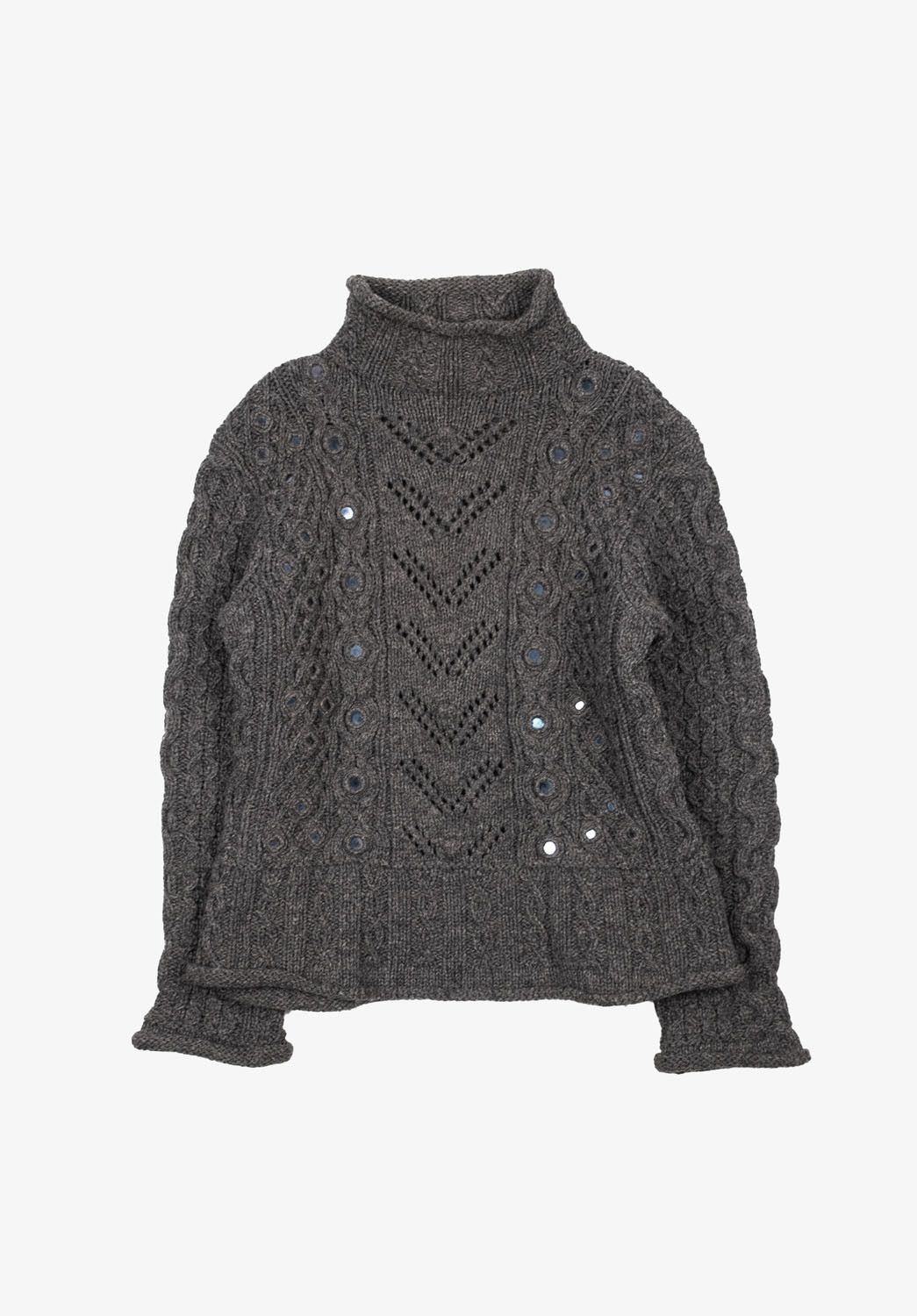 Jean Paul Gaultier Turtle neck Men Heavy Wool Sweater Size L