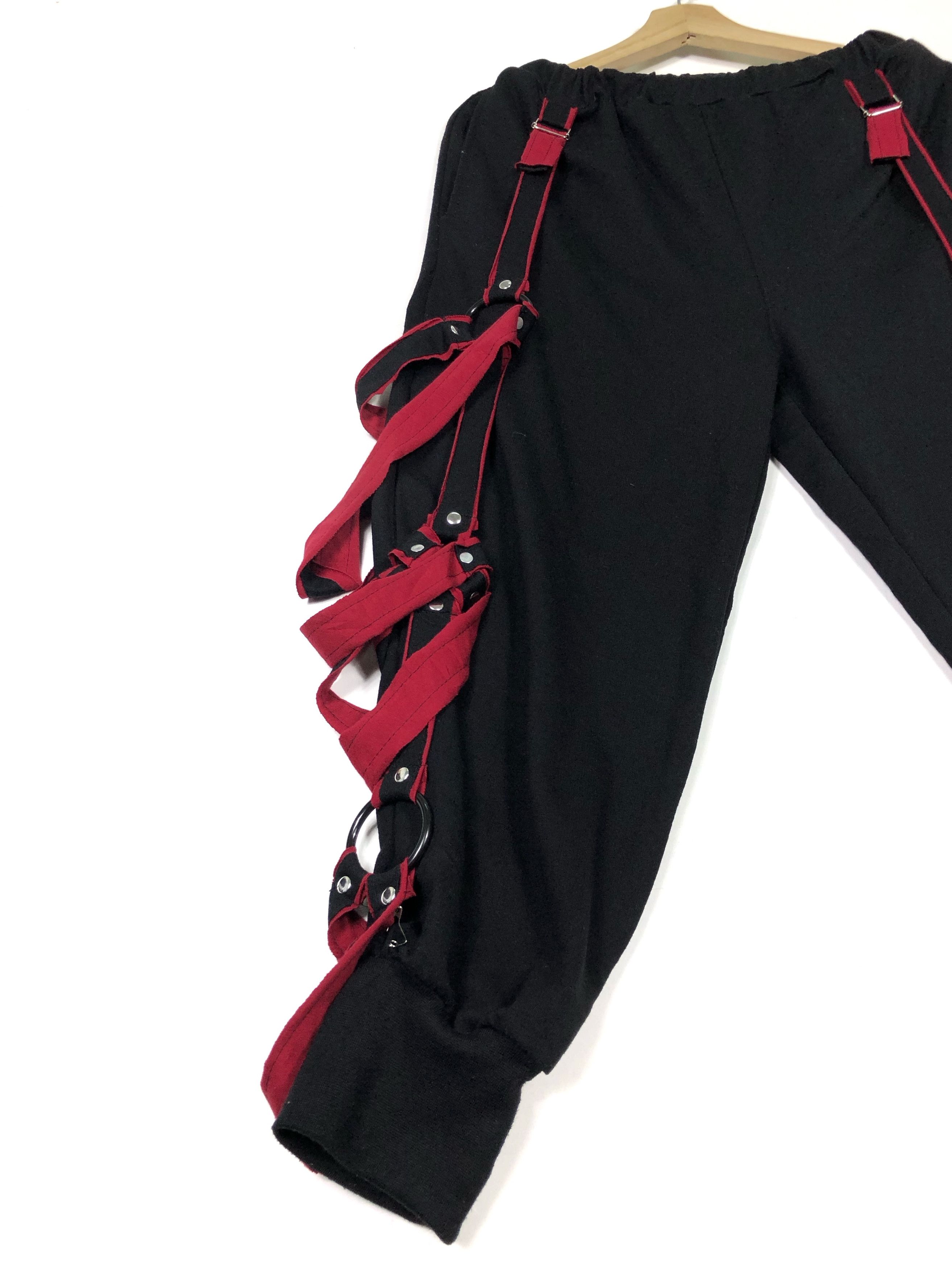 Japanese Brand RARE🔥JAPAN DRUG HONEY BONDAGE PARACHUTE STYLE CROP JOGGER Size US 34 / EU 50 - 6 Thumbnail