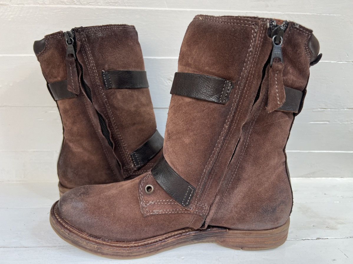 A.S.98 Airstep AS98 Brown Leather Boho Biker Ankle Boots Size EU 38 Size US 8 / IT 38 - 8 Thumbnail