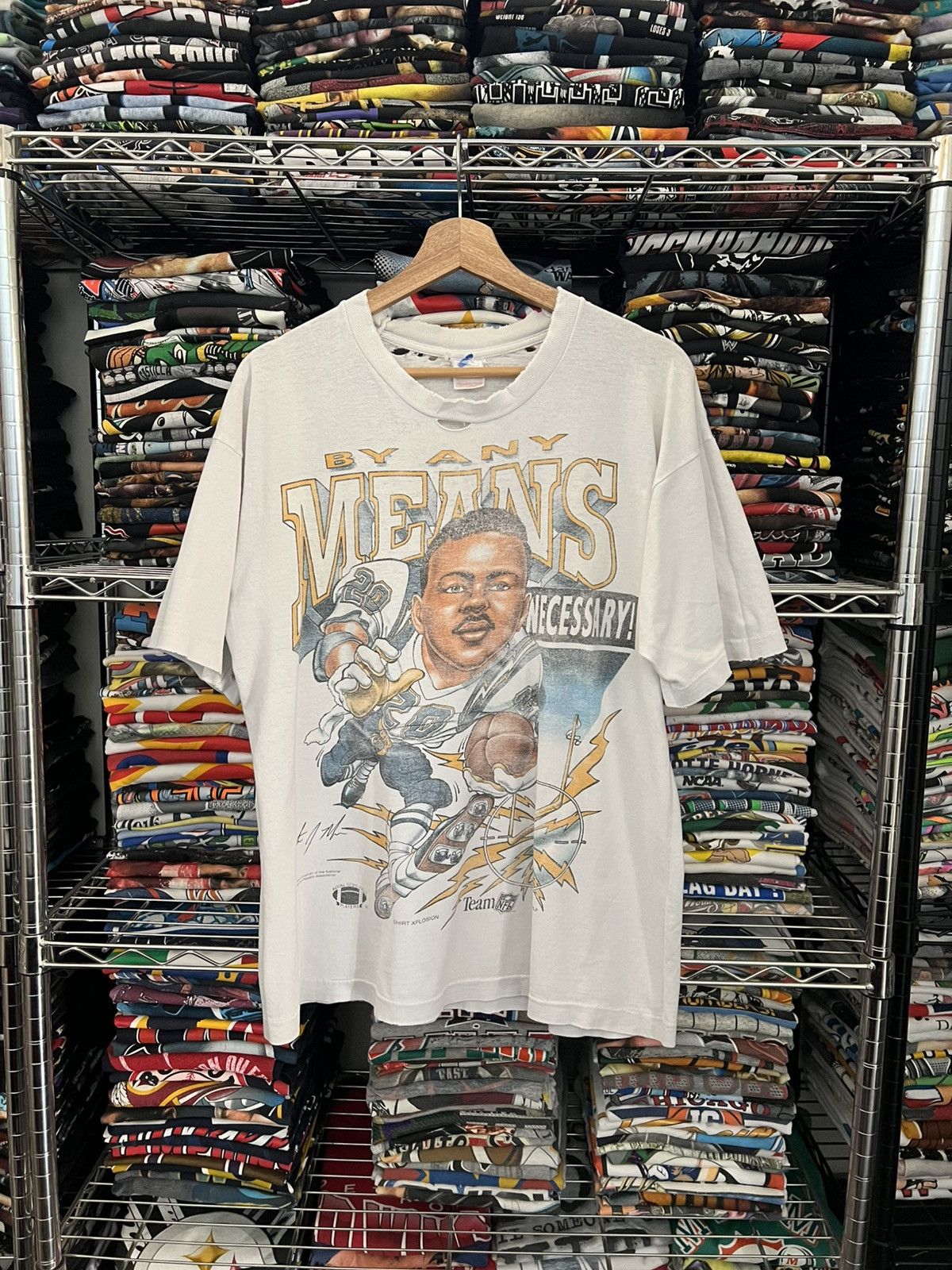 NFL 1994 Natrone Means Team San Diego Chargers Caricature Tee Size US L / EU 52-54 / 3 - 1 Thumbnail