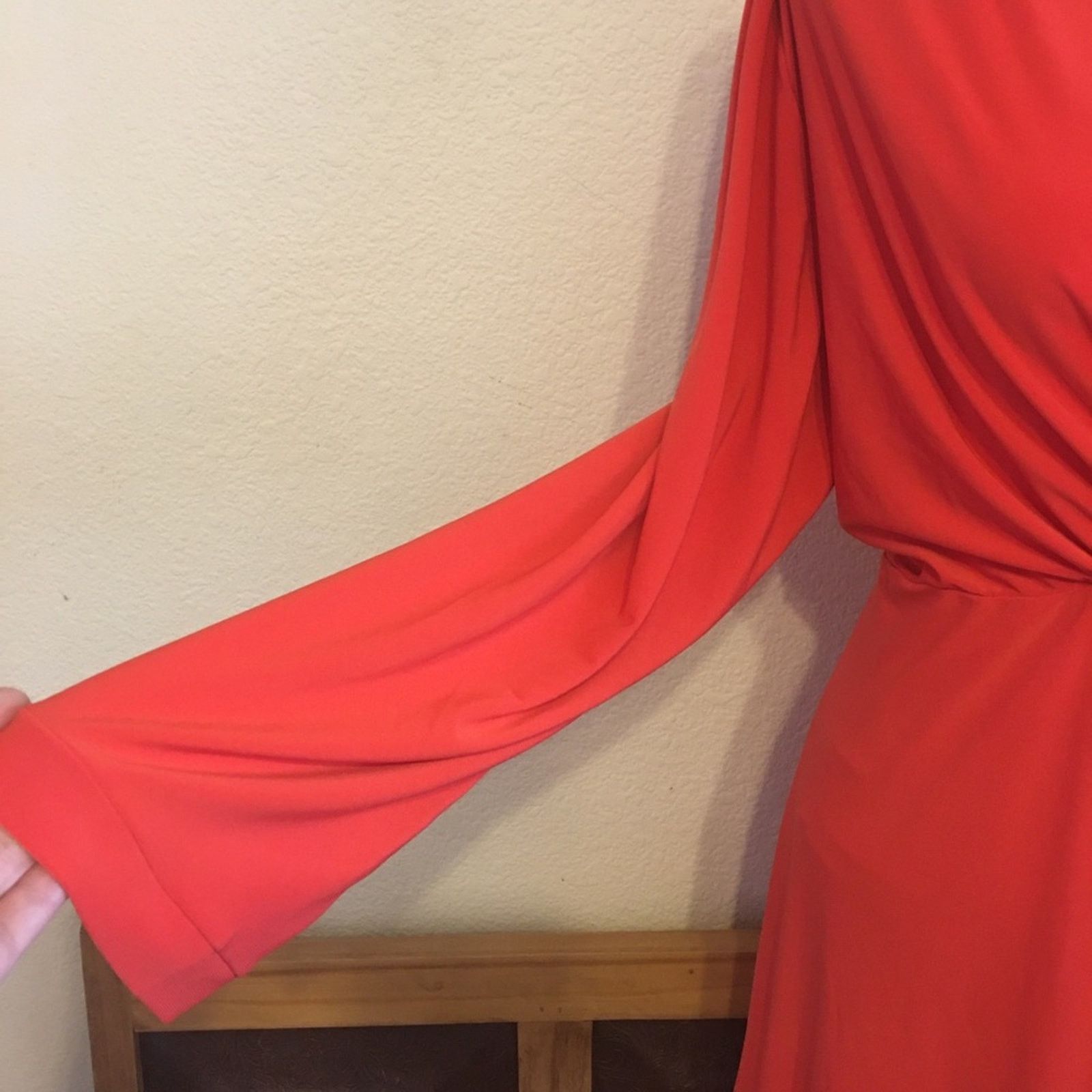 Designer CSC Studio coral wrap front Tunic Top dress NWT XL Size XL / US 12-14 / IT 48-50 - 5 Thumbnail