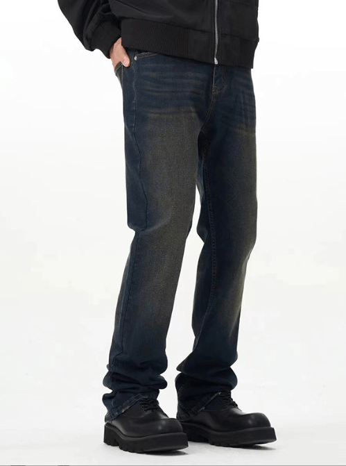 Japanese Brand × Jean American retro street loose straight distressed jeans Size US 32 / EU 48 - 2 Thumbnail