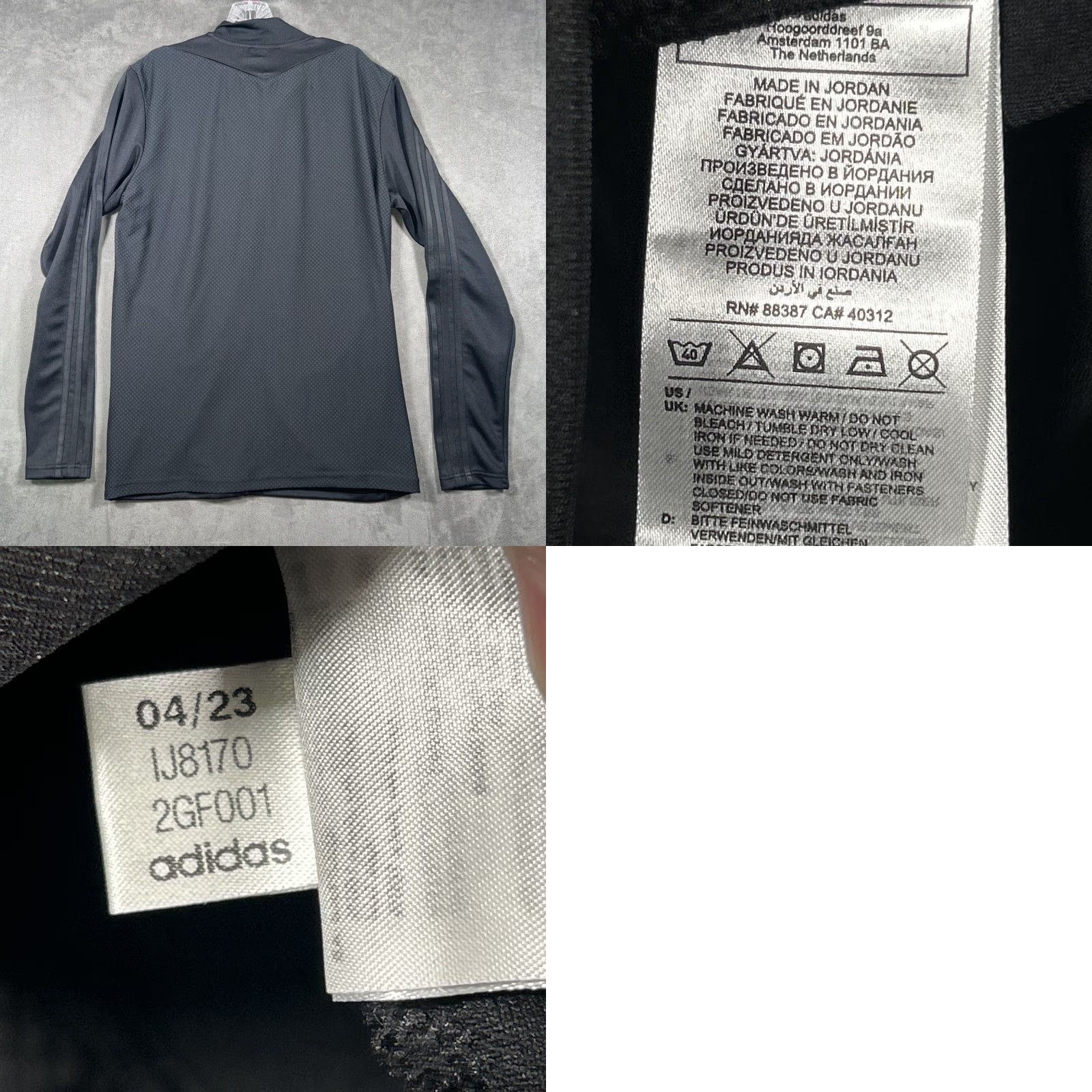 Adidas Adidas Track Jacket Aeroready Mens Medium Black Full Zip Pockets Long Sleeve Size US M / EU 48-50 / 2 - 8 Thumbnail