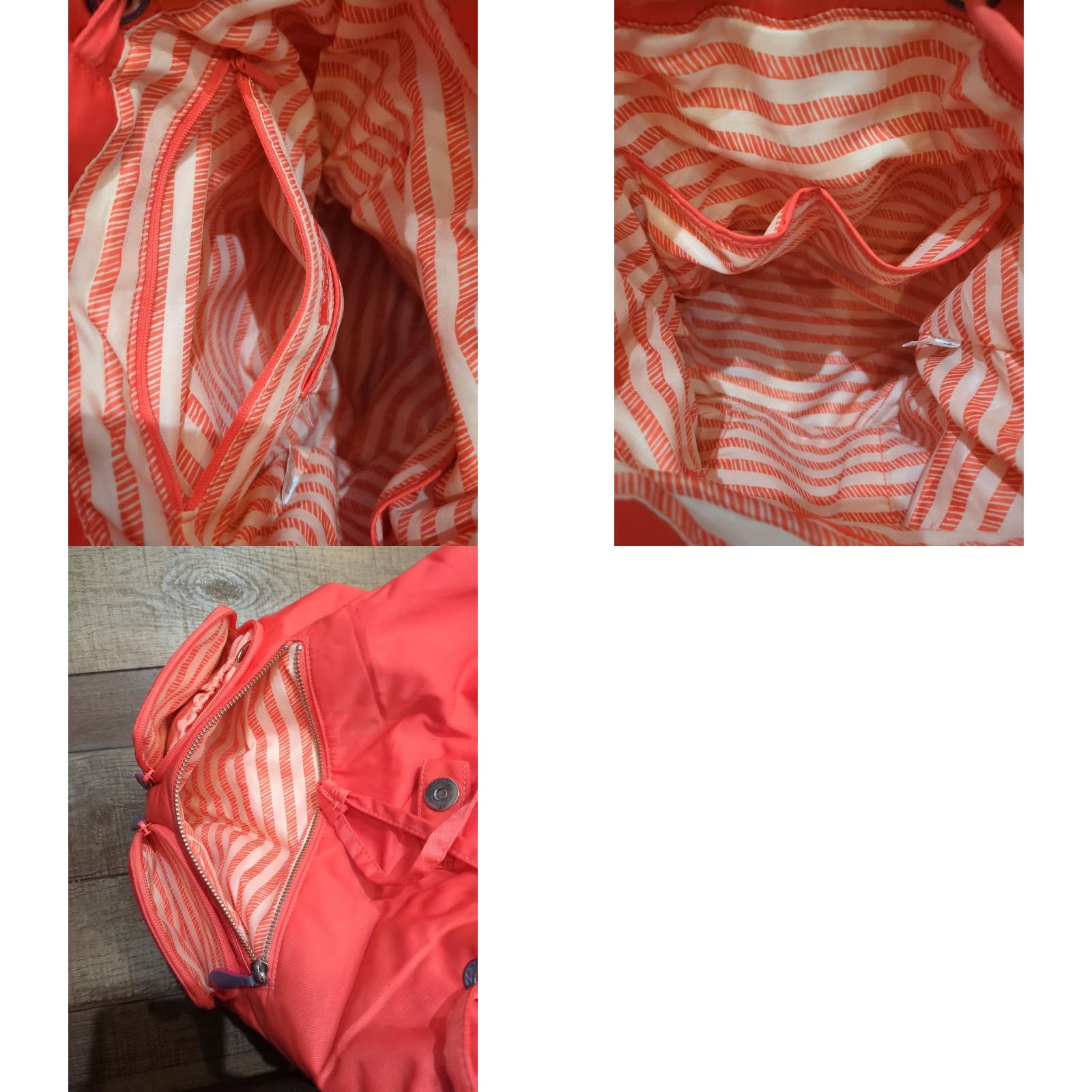 Vera Bradley Vera Bradley Midtown Cargo Backpack Coral Summer City Womens Backpack Medium Multicolor Plaid Water Resistant 13in x 11in x 7in Size ONE SIZE - 8 Thumbnail