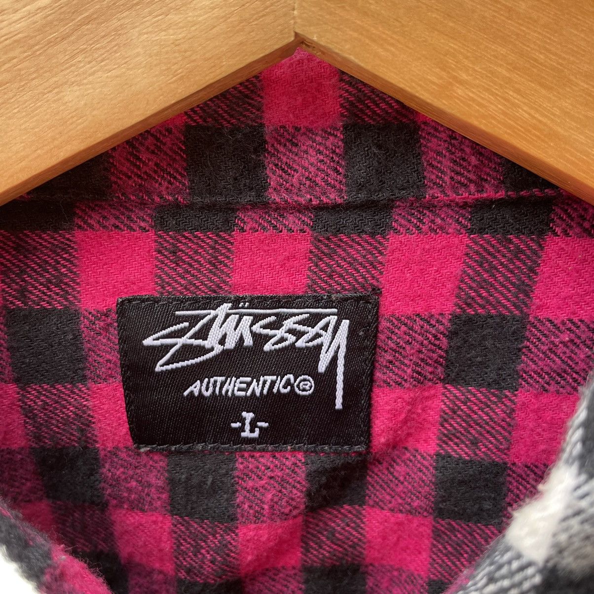 Stussy × Vintage 🔥Vintage Y2K Stussy Checkerd Flannel Buttons Shirts Size US L / EU 52-54 / 3 - 14 Thumbnail