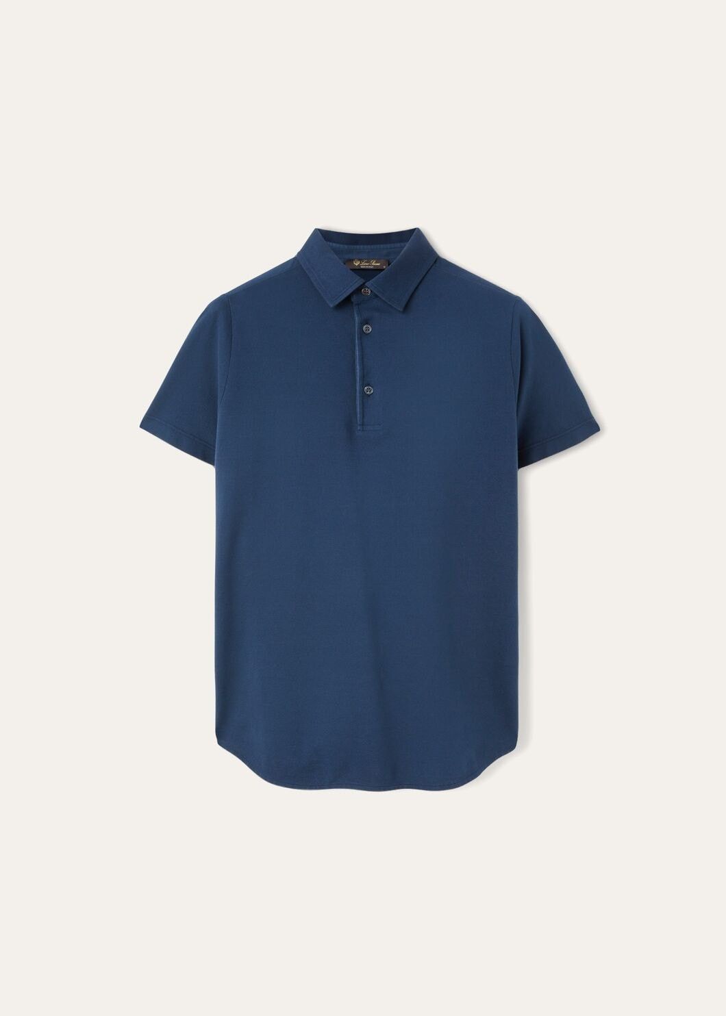 Loro Piana o1w1db10725 FAI1315 Cotton Polo Shirt in Blue Size US XL / EU 56 / 4 - 1 Thumbnail